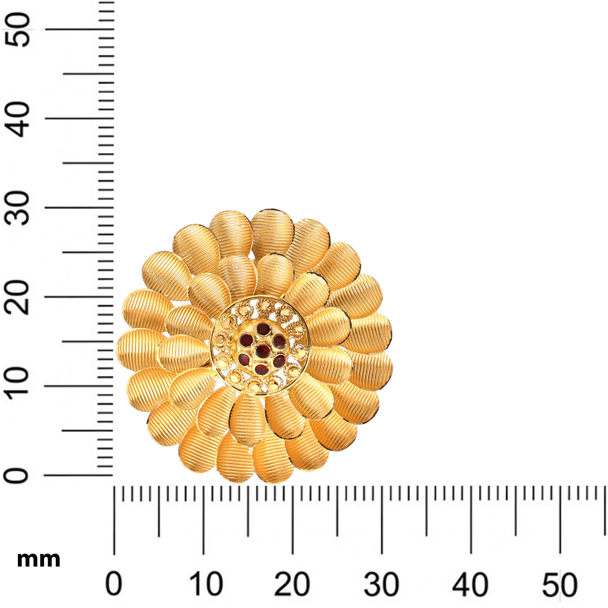 Floral Grandeur Gold Studs - Senco Gold and Diamonds