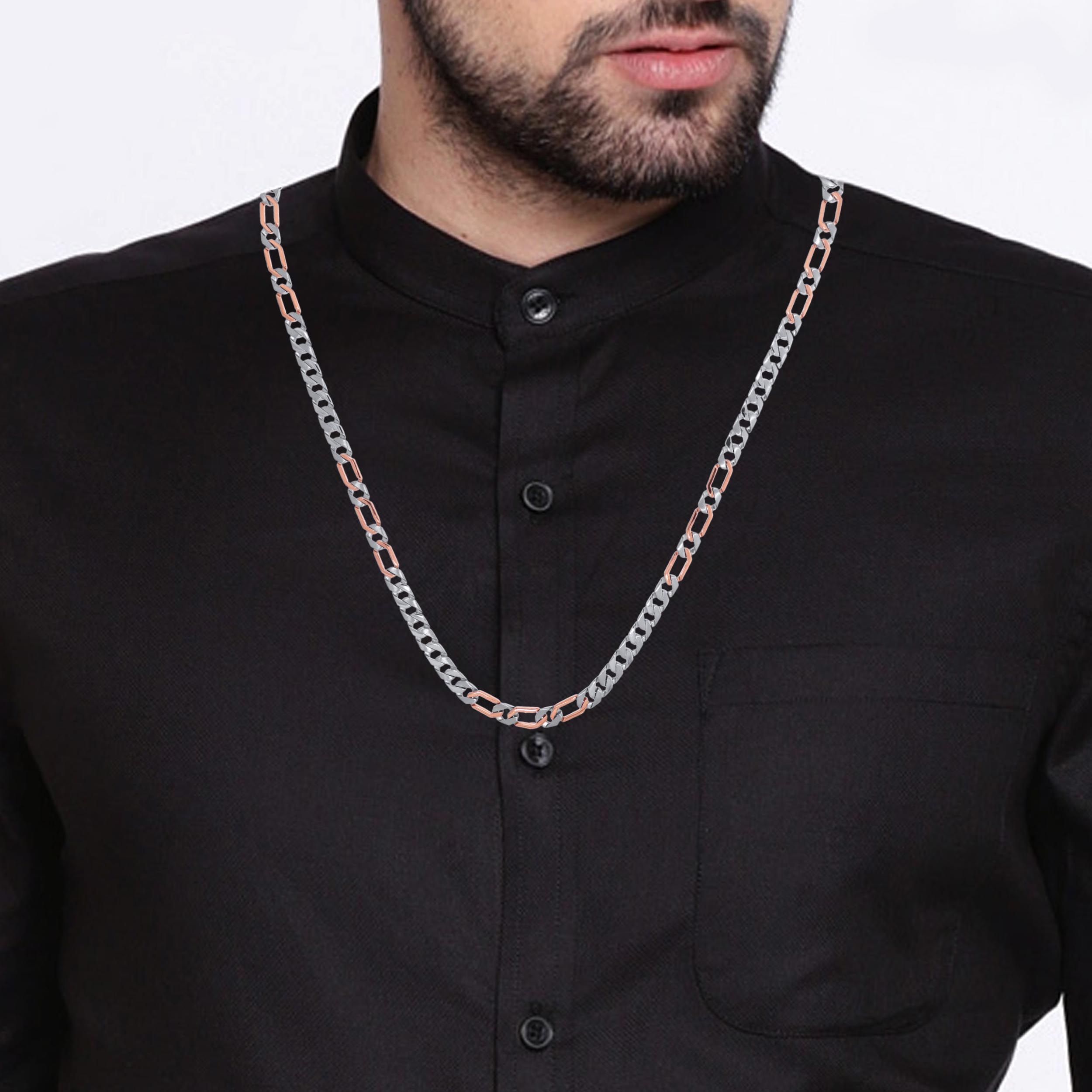 Noble Fusion Men Platinum Chain - Senco Gold and Diamonds