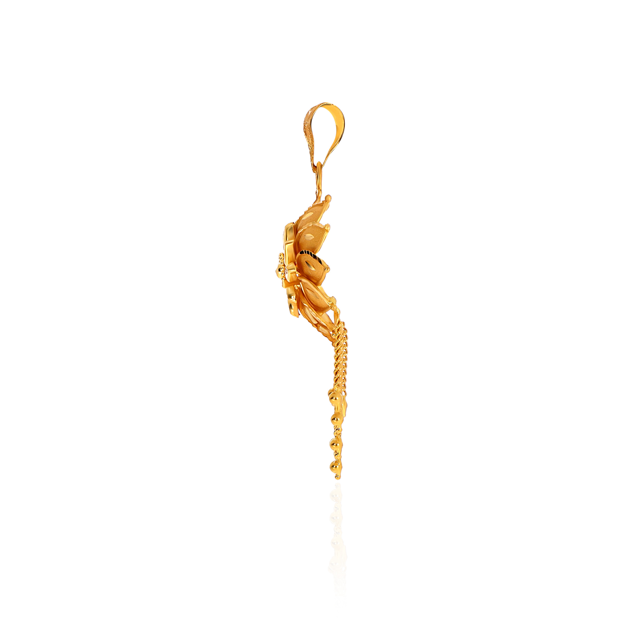 Floral Fusion Gold Pendant - Senco Gold and Diamonds