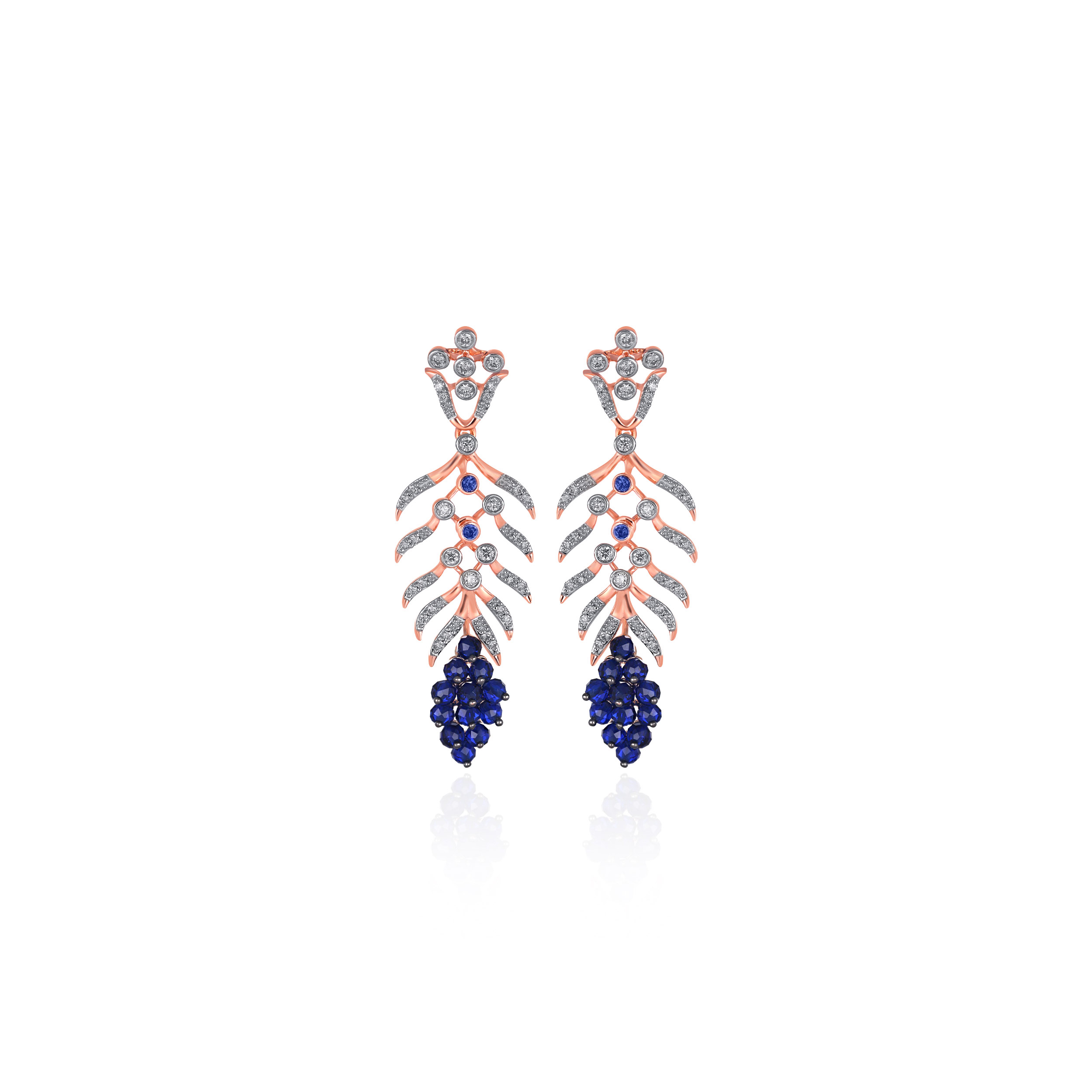 Twilight Tendrils Diamond Earrings - Senco Gold and Diamonds