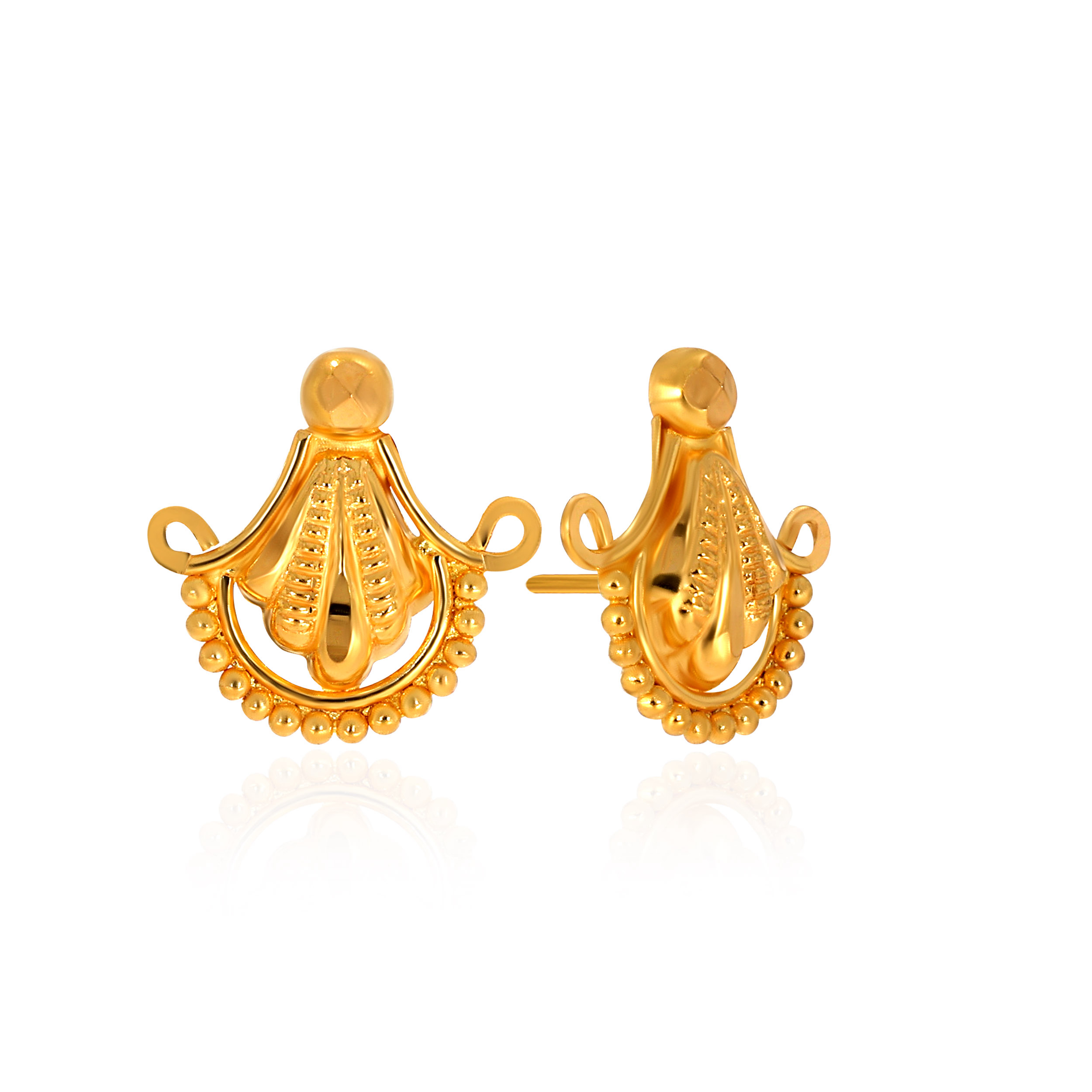 22K Yellow Gold Gold Studs Earrings-GP-D000577208 - Senco Gold and Diamonds