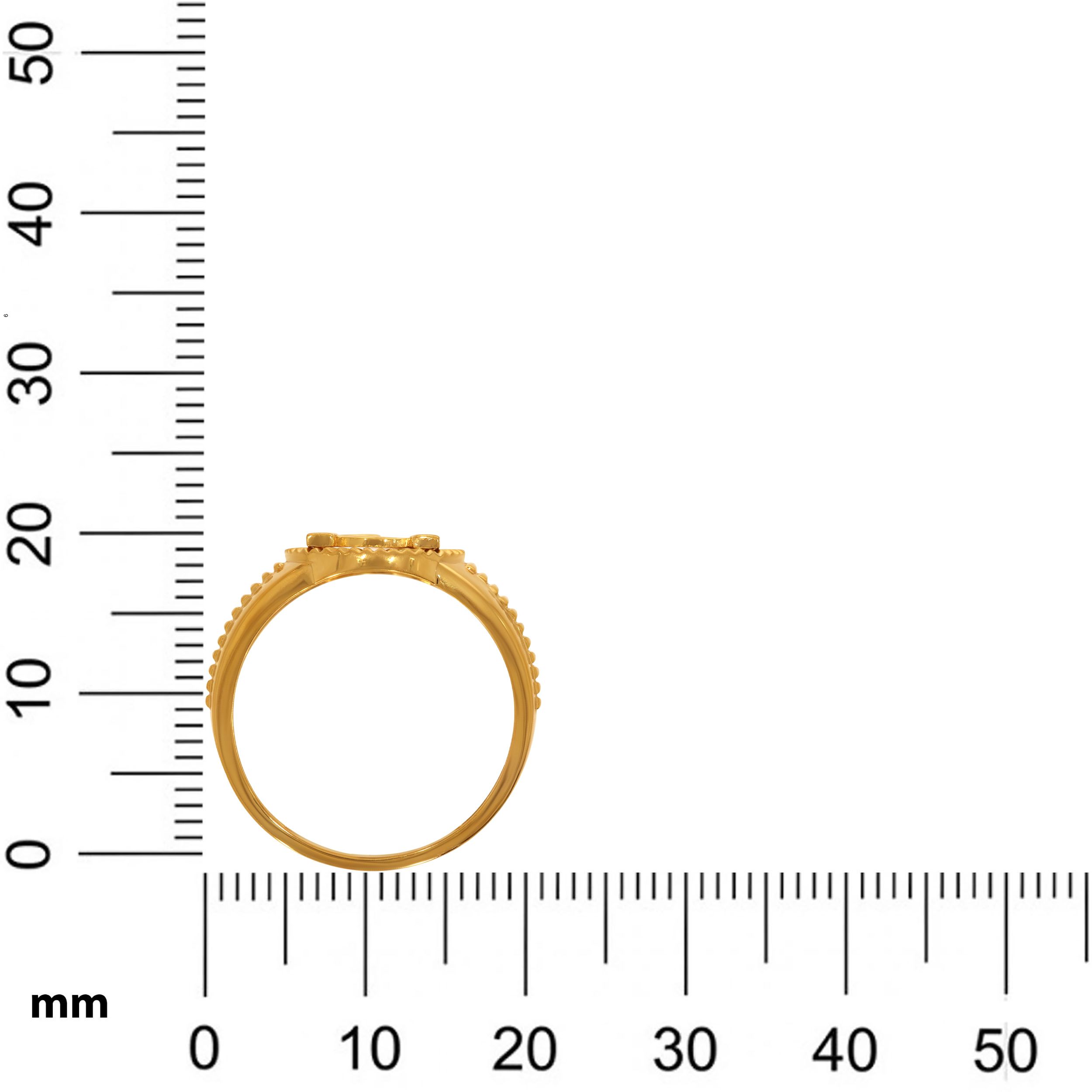 Sacred Symbol Men’s Gold Ring image