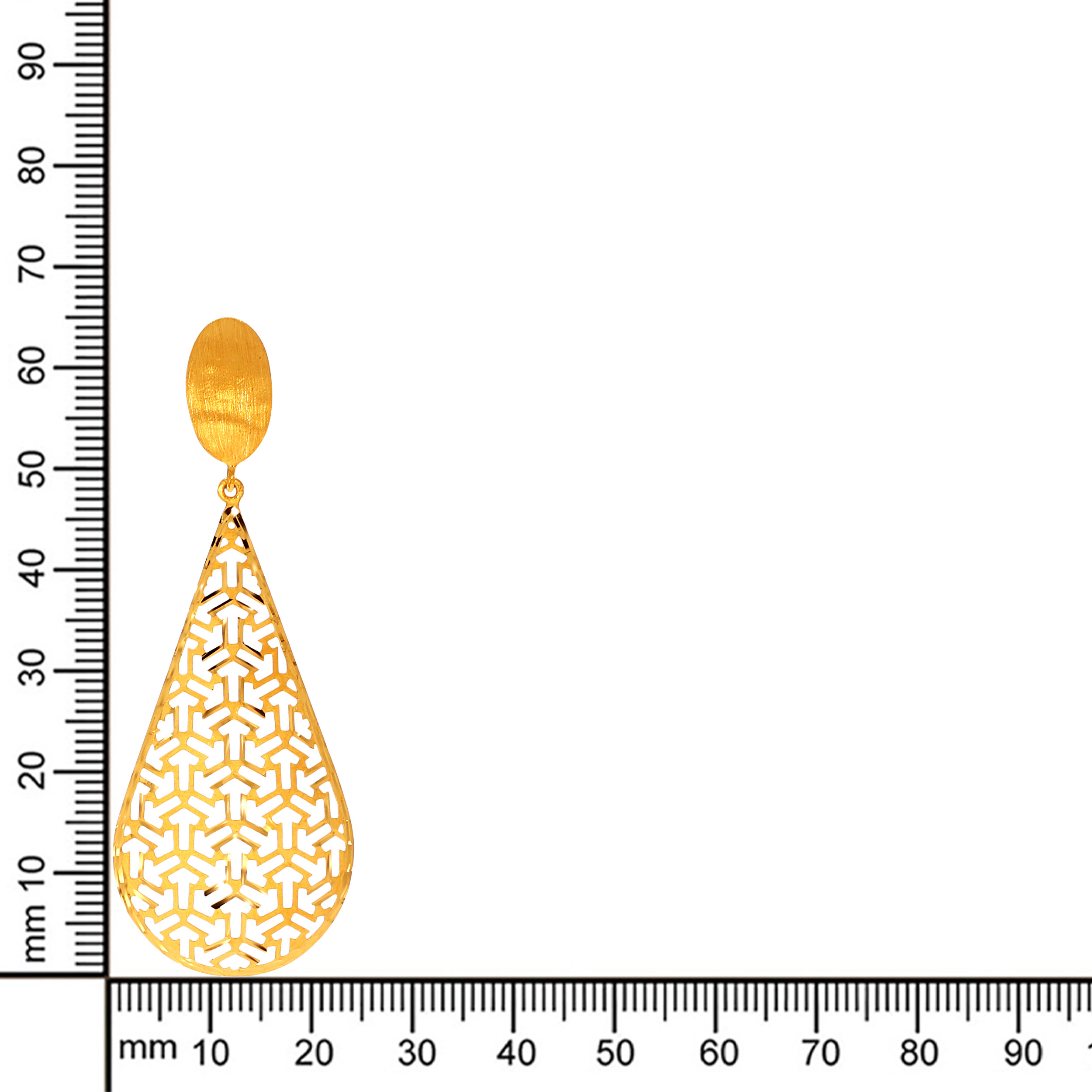 22K Yellow Gold Drop Earrings - GP-SAD0004589 - Senco Gold and Diamonds