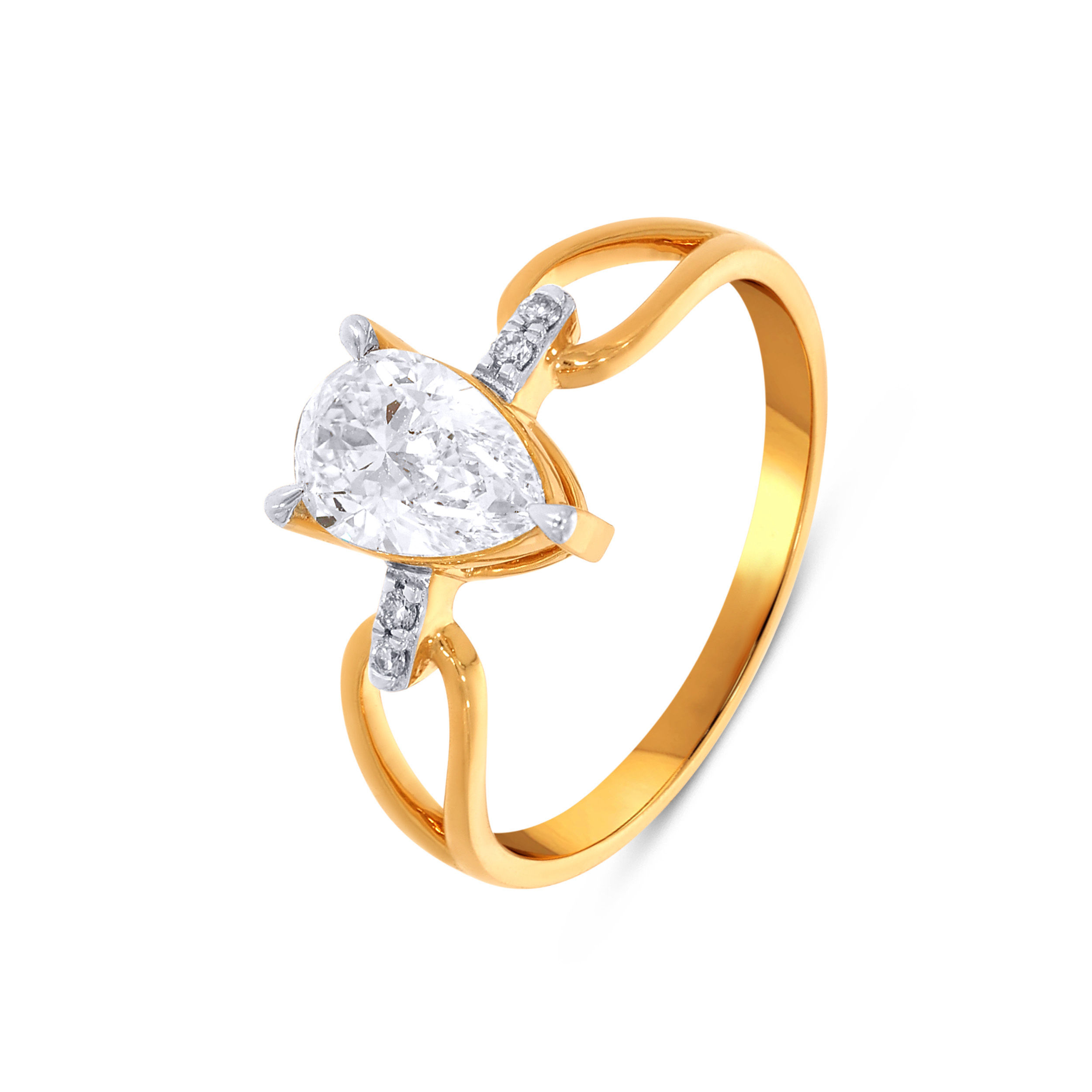18K Yellow Gold Solitaire Ring-DLR-D000769992 - Senco Gold and Diamonds