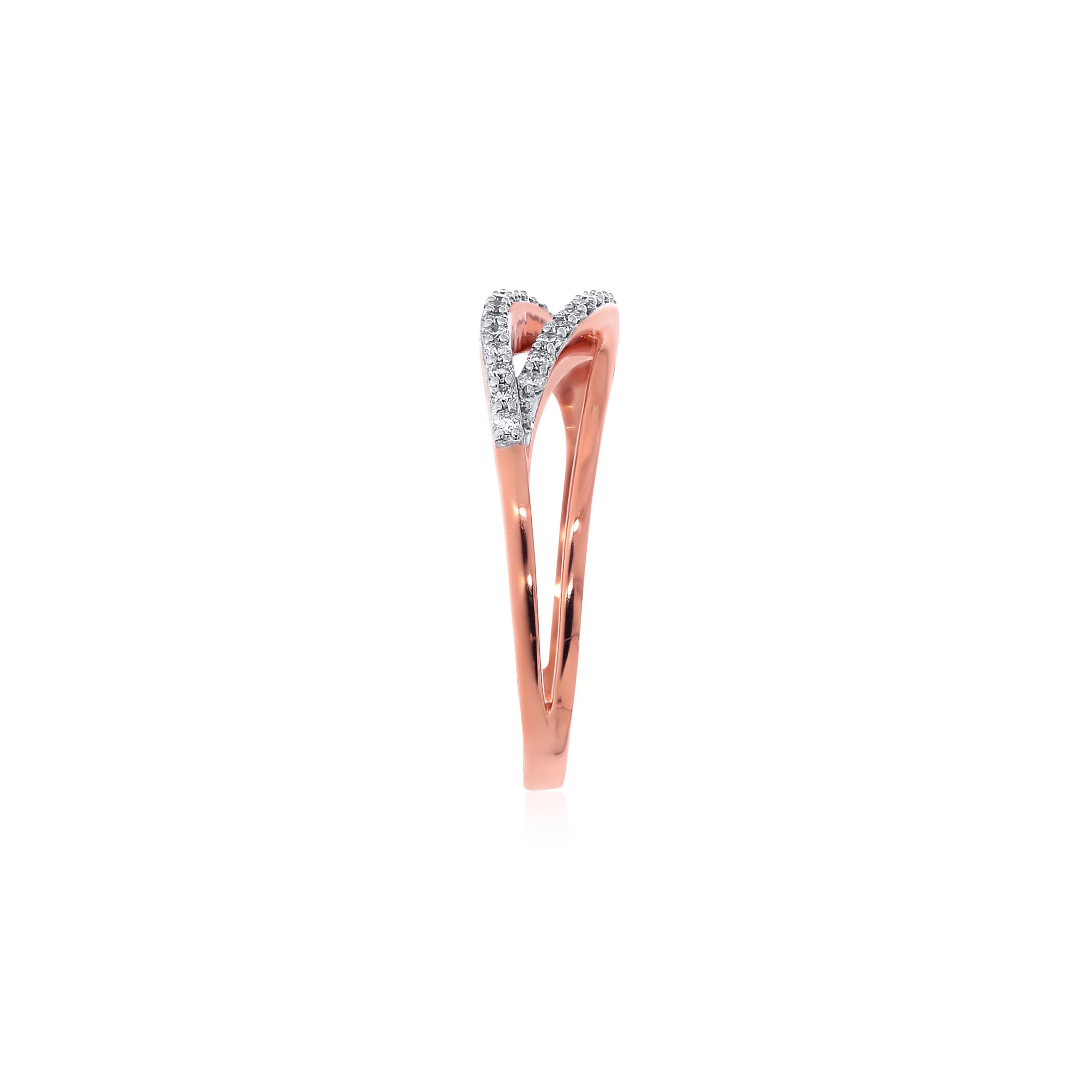 Rosy Leaf Diamond Ring - Senco Gold and Diamonds