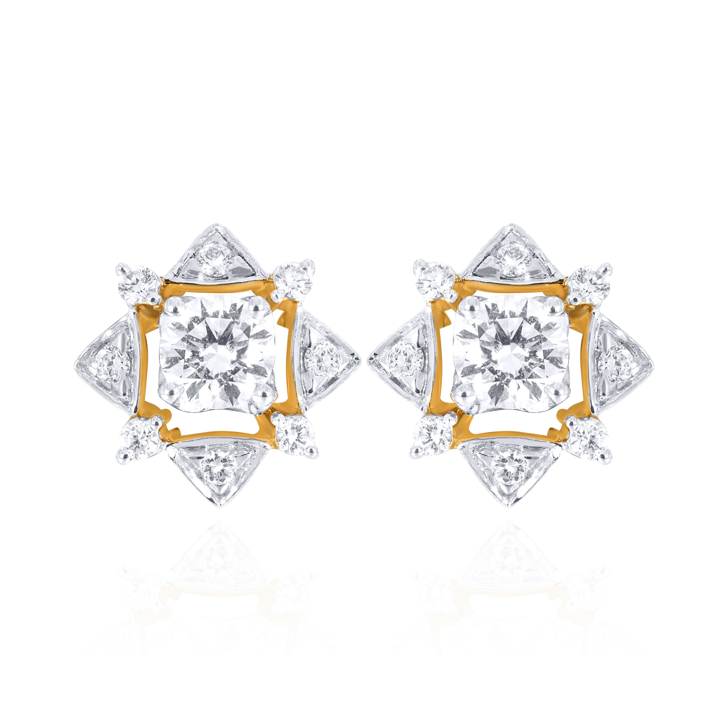 Stellar Gleam Diamond Studs - Senco Gold and Diamonds
