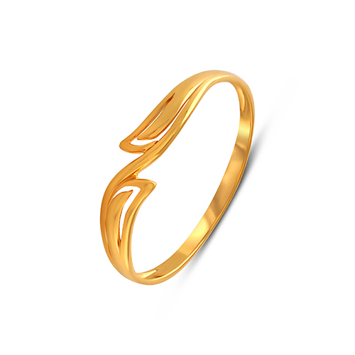 Fluid Wave Gold Ring - Senco Gold and Diamonds