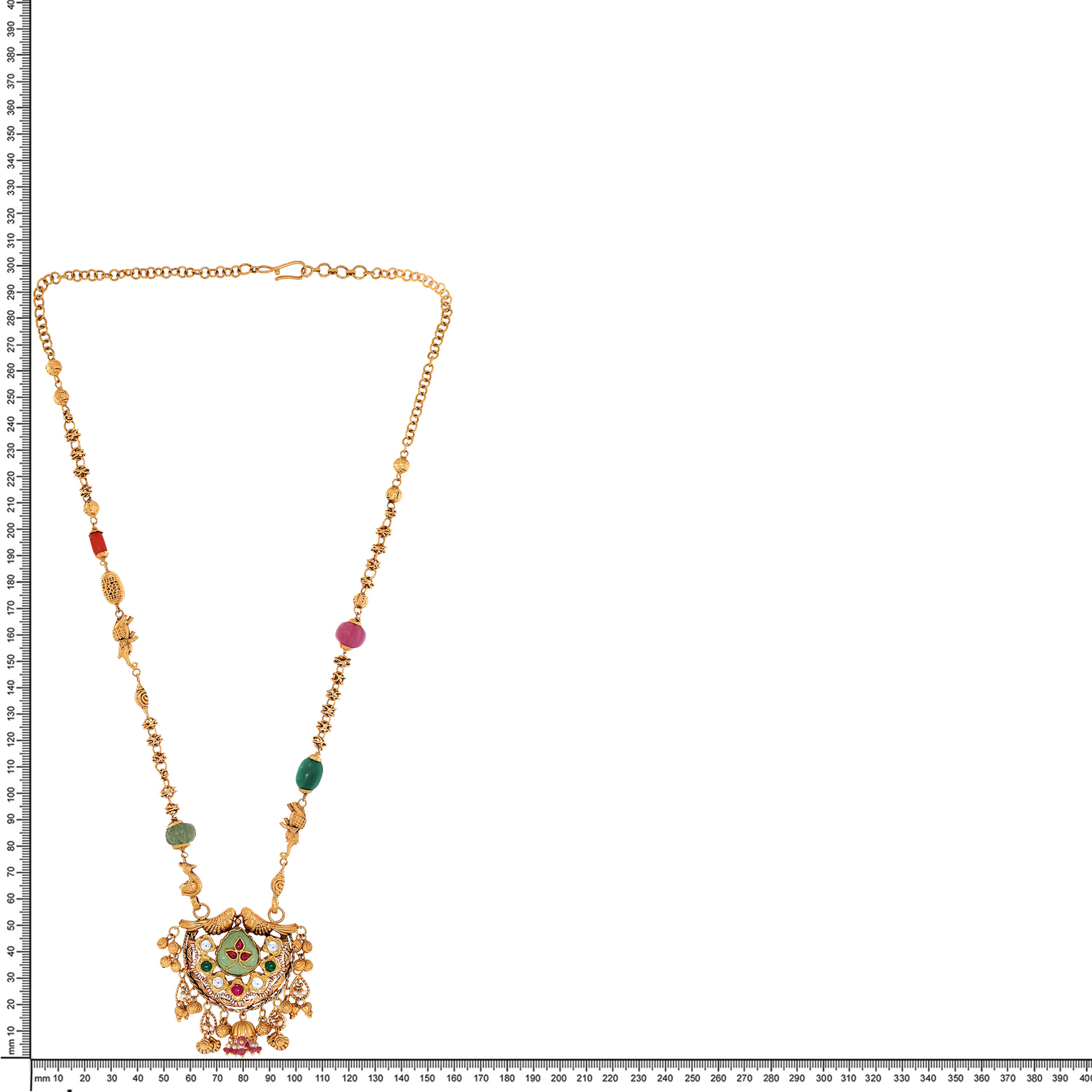 22K Yellow Gold Kundan Necklace-GN-D000782870 - Senco Gold and Diamonds