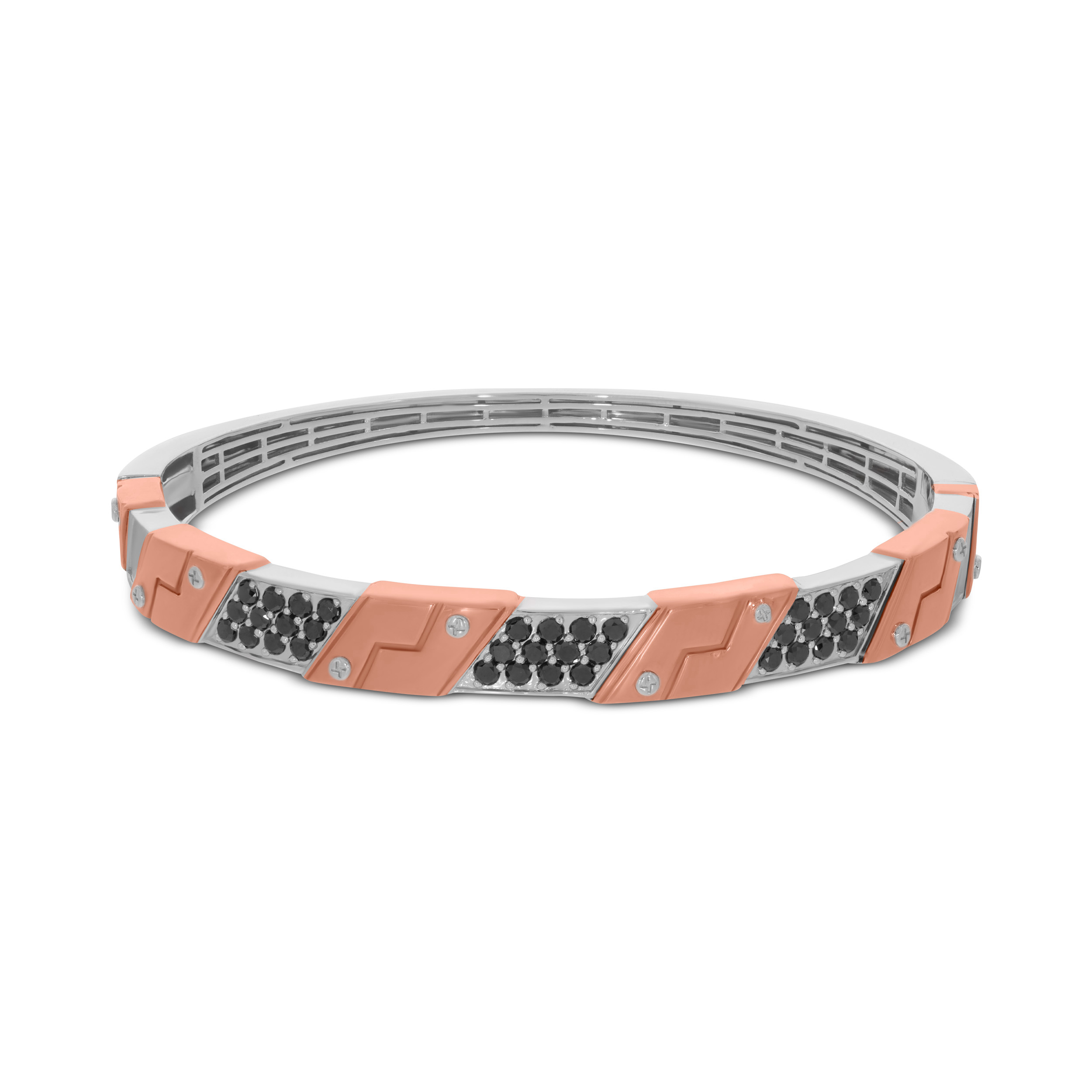 Noir Line Platinum Men's Kada - Senco Gold and Diamonds