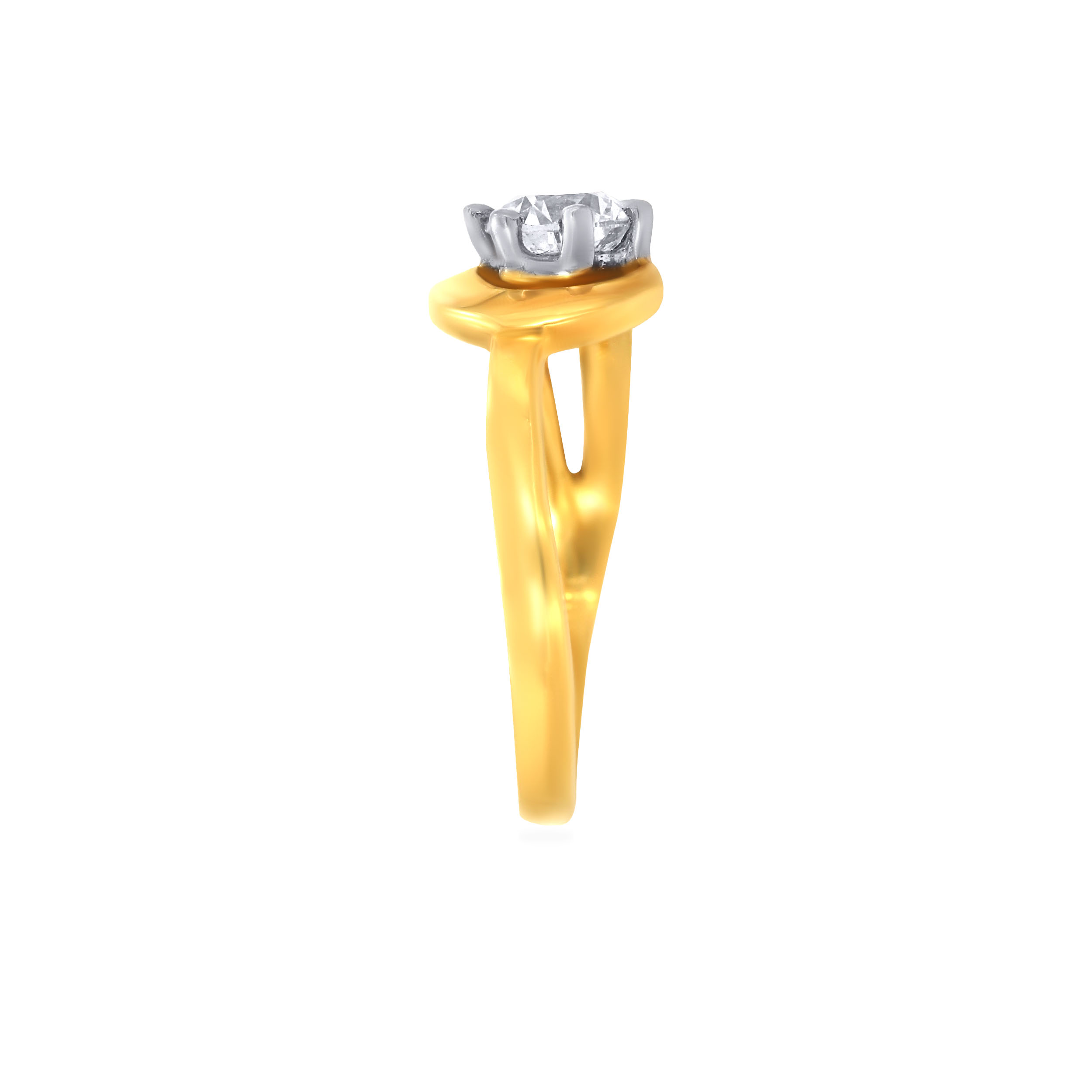 Glistening Elegance Solitaire Ring - Senco Gold and Diamonds