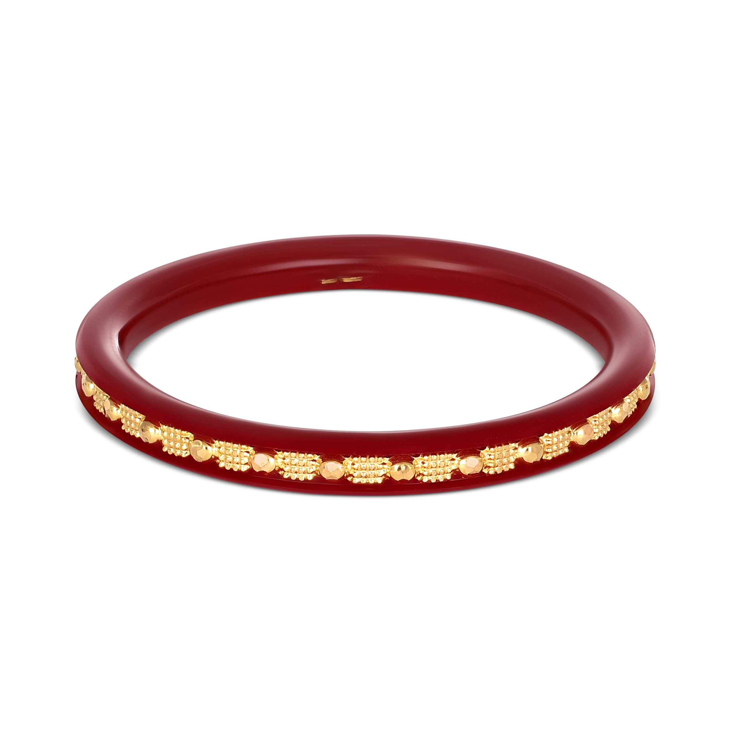 Sacred Union Gold Pola Bangle - Senco Gold and Diamonds