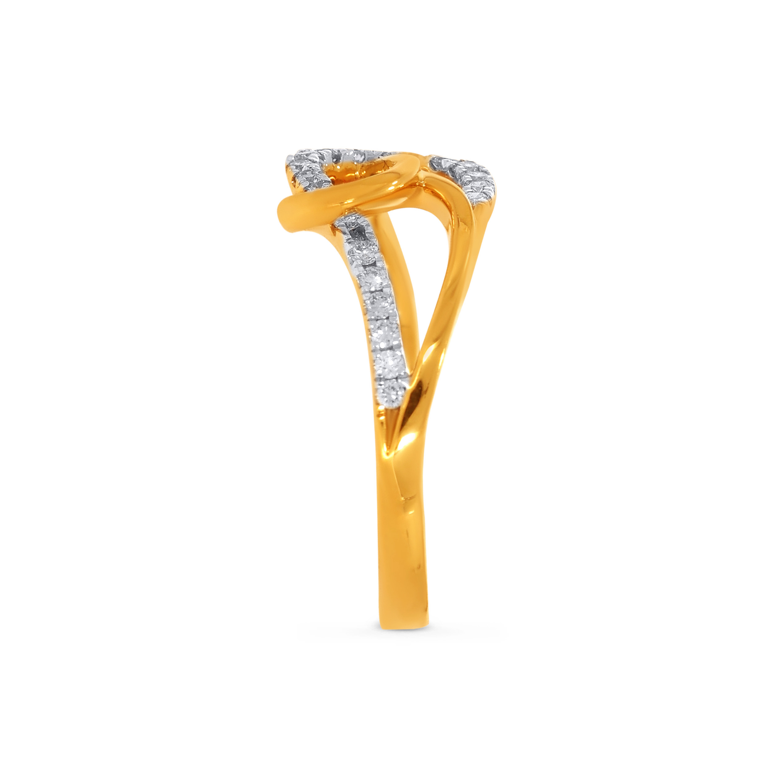 Twisted Charming Diamond Ring - Senco Gold and Diamonds