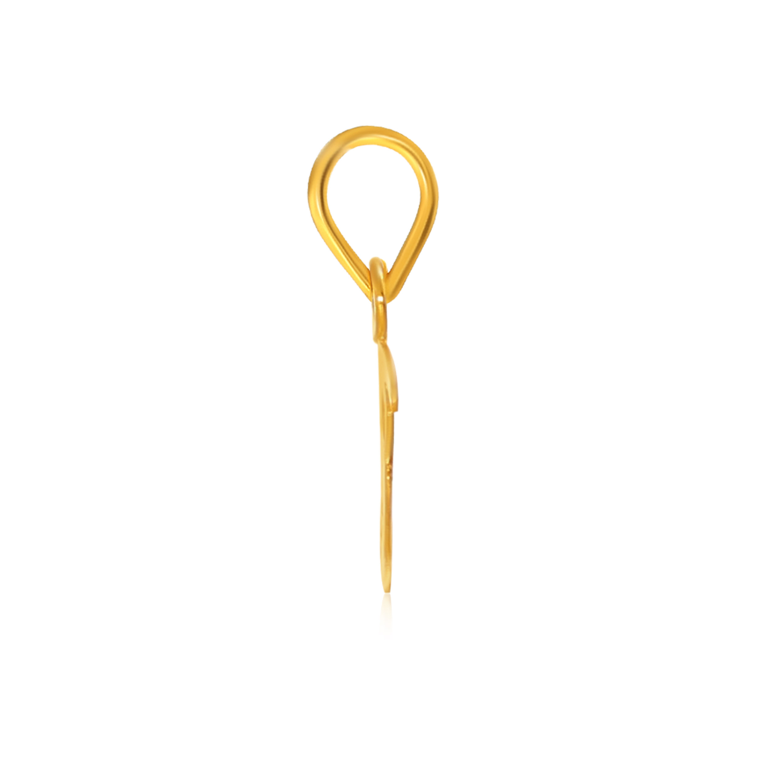 Beauteous B Alphabet Gold Pendant - Senco Gold and Diamonds