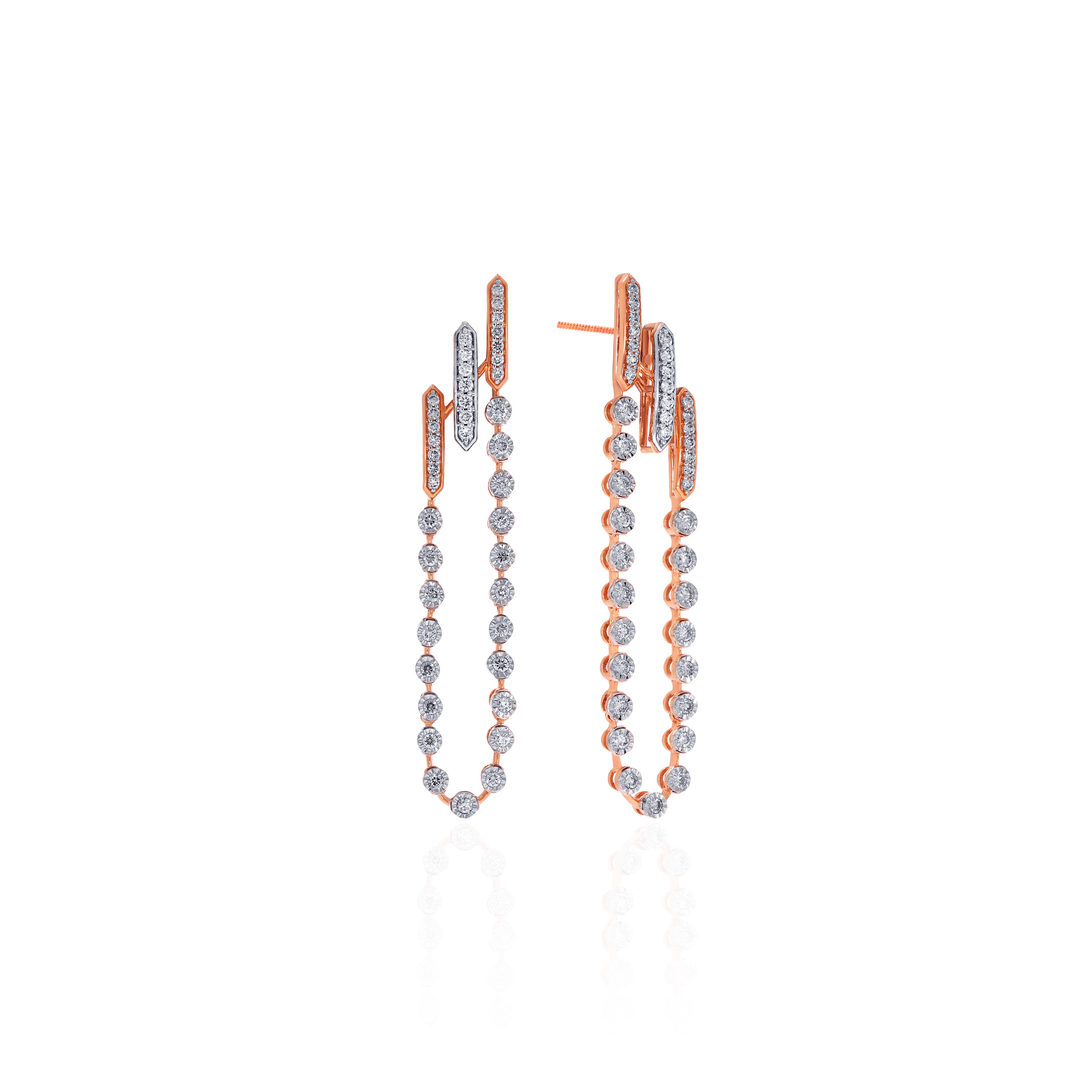 Minimalist Brilliance Diamond Earrings - Senco Gold and Diamonds
