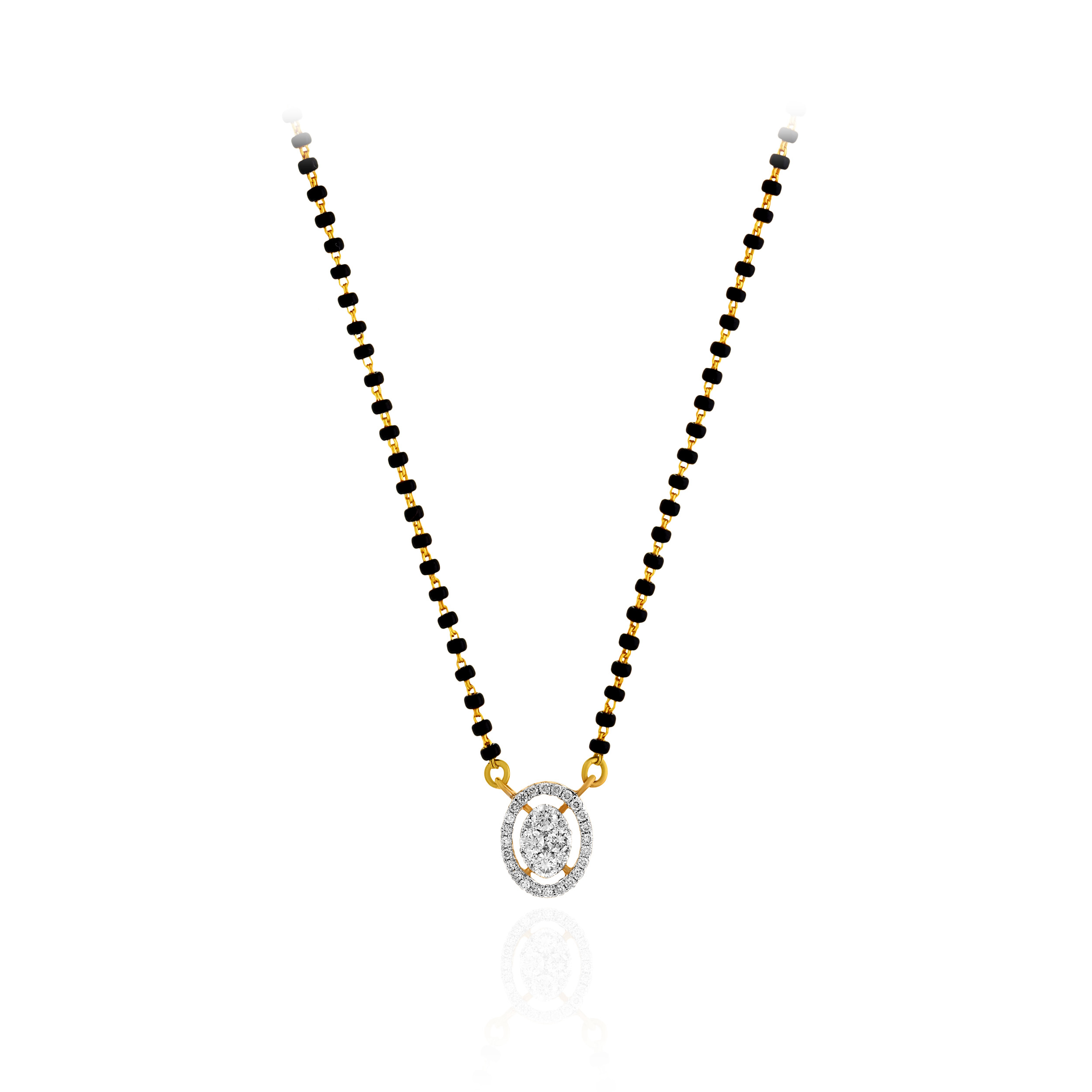 Eternal Embrace Diamond Mangalsutra Pendant - Senco Gold and Diamonds
