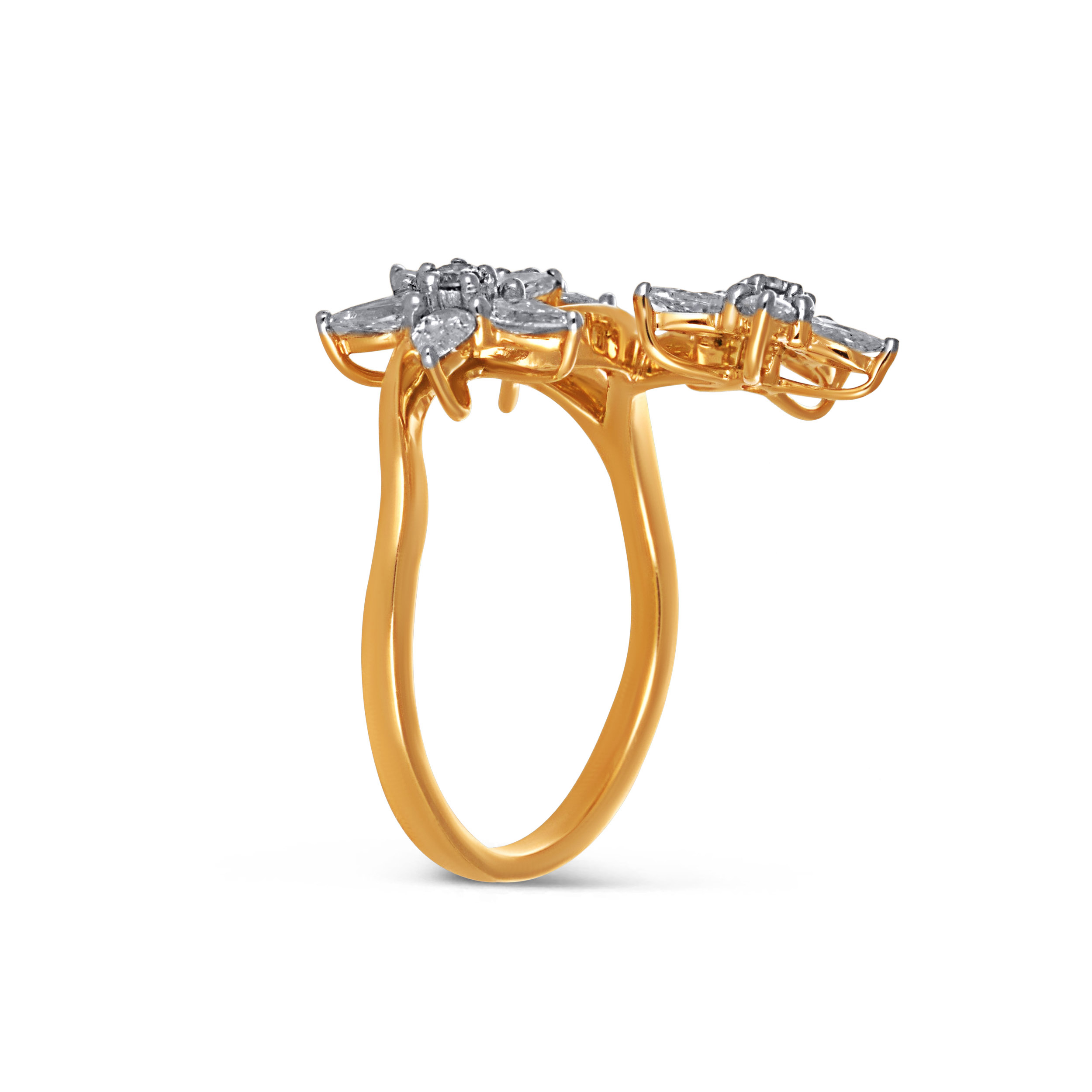 Triple Flora Diamond Ring alternate view 2