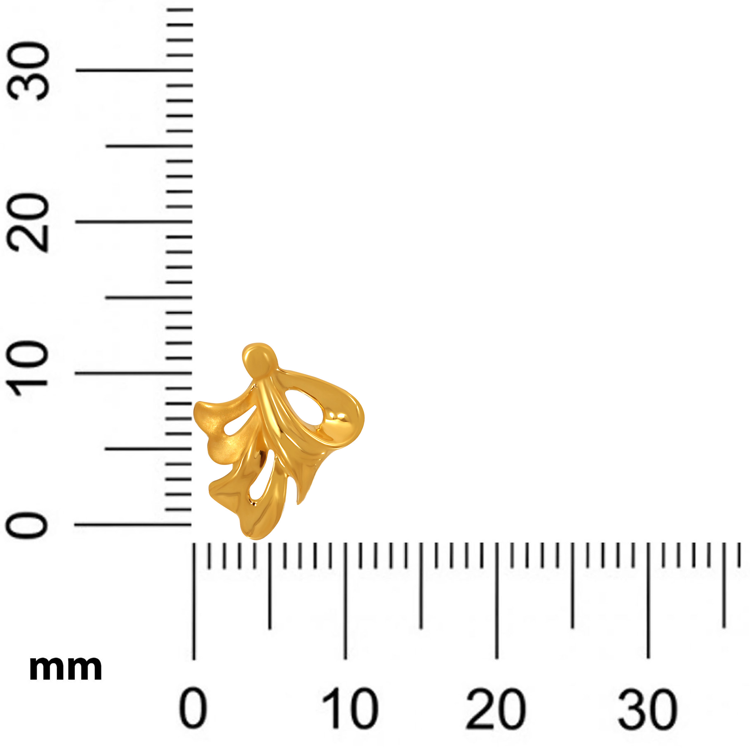 Organic Grace Gold Studs - Senco Gold and Diamonds