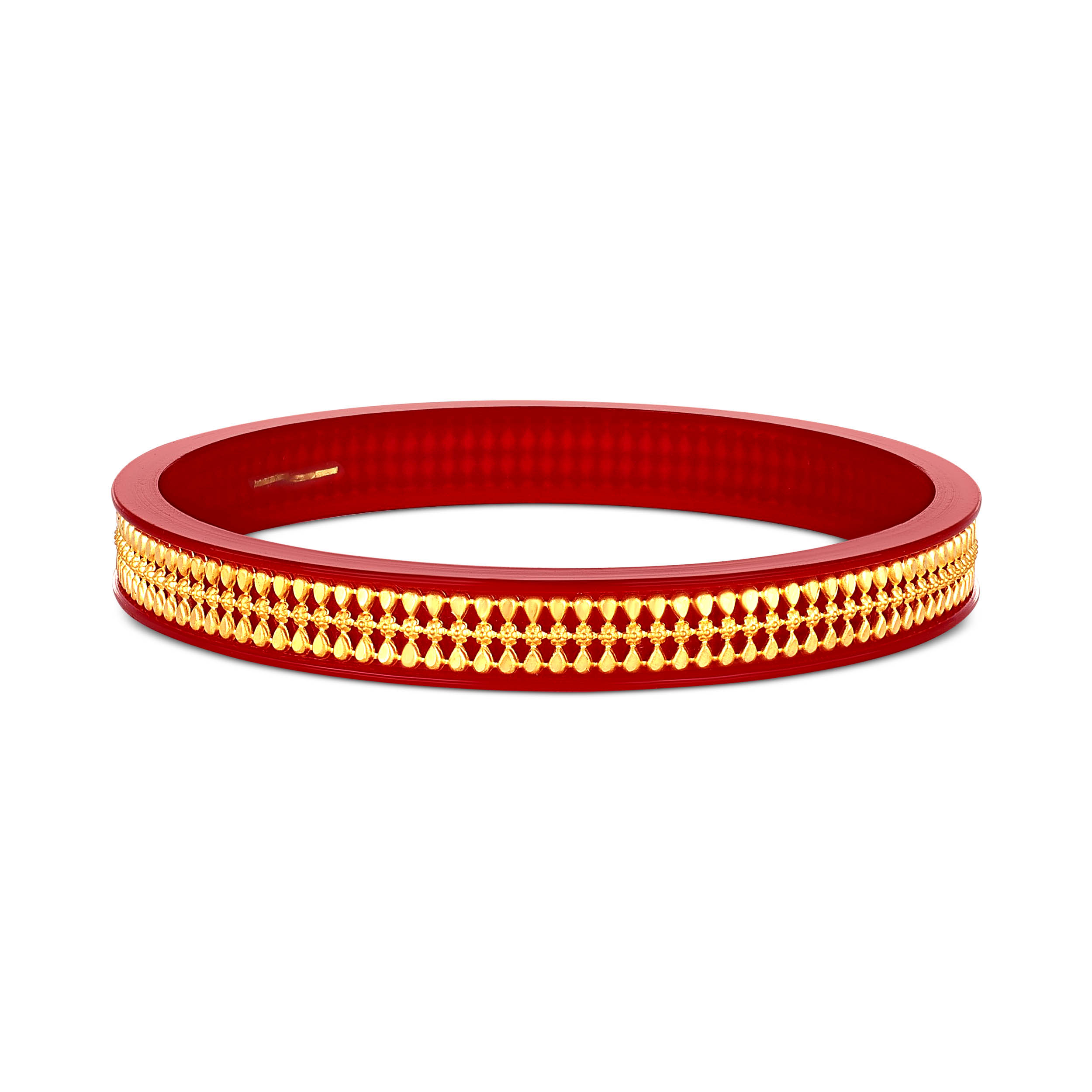 Modern Gleam Gold Pola Bangle - Senco Gold and Diamonds