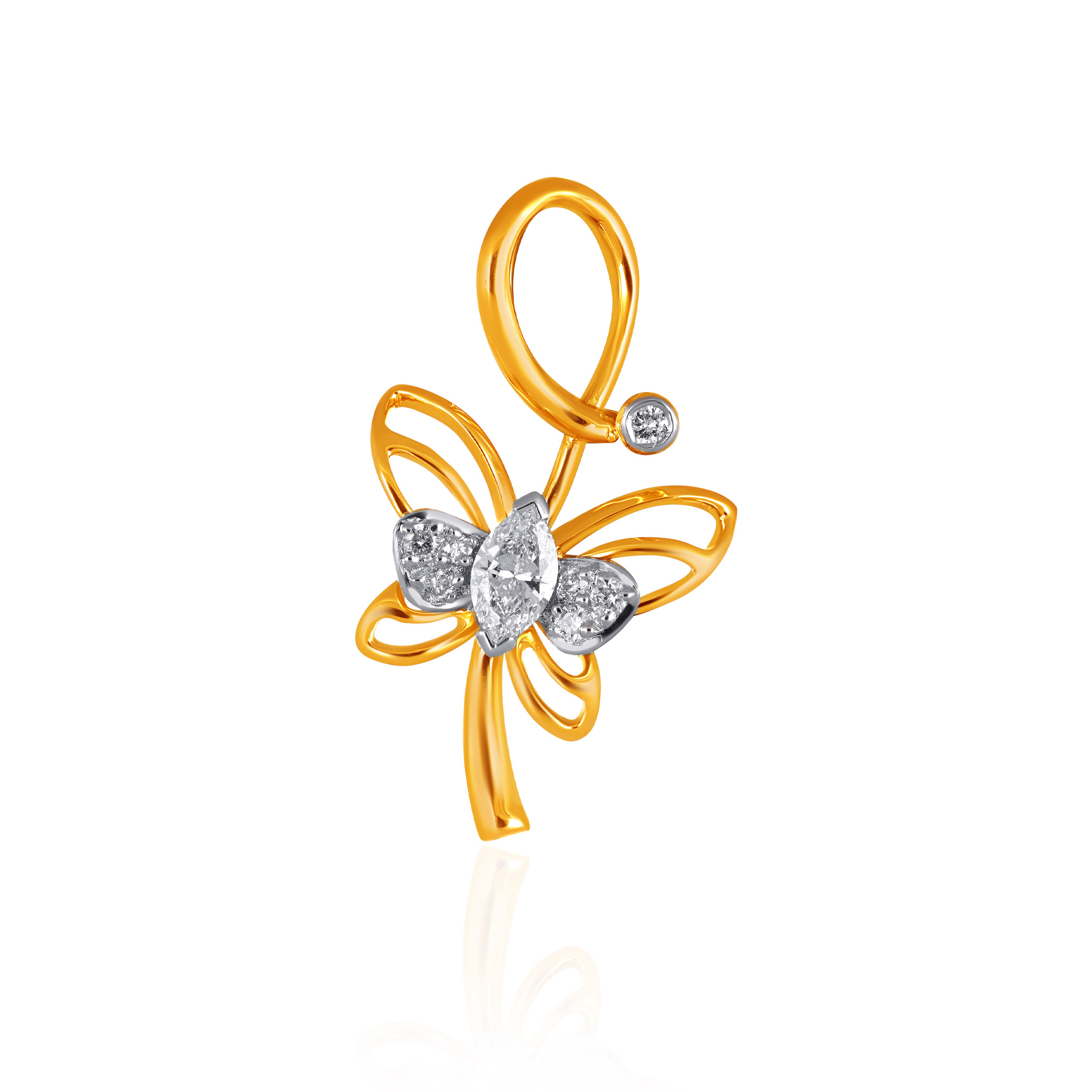 Flight Of Elegance Marquise Diamond Pendant - Senco Gold and Diamonds