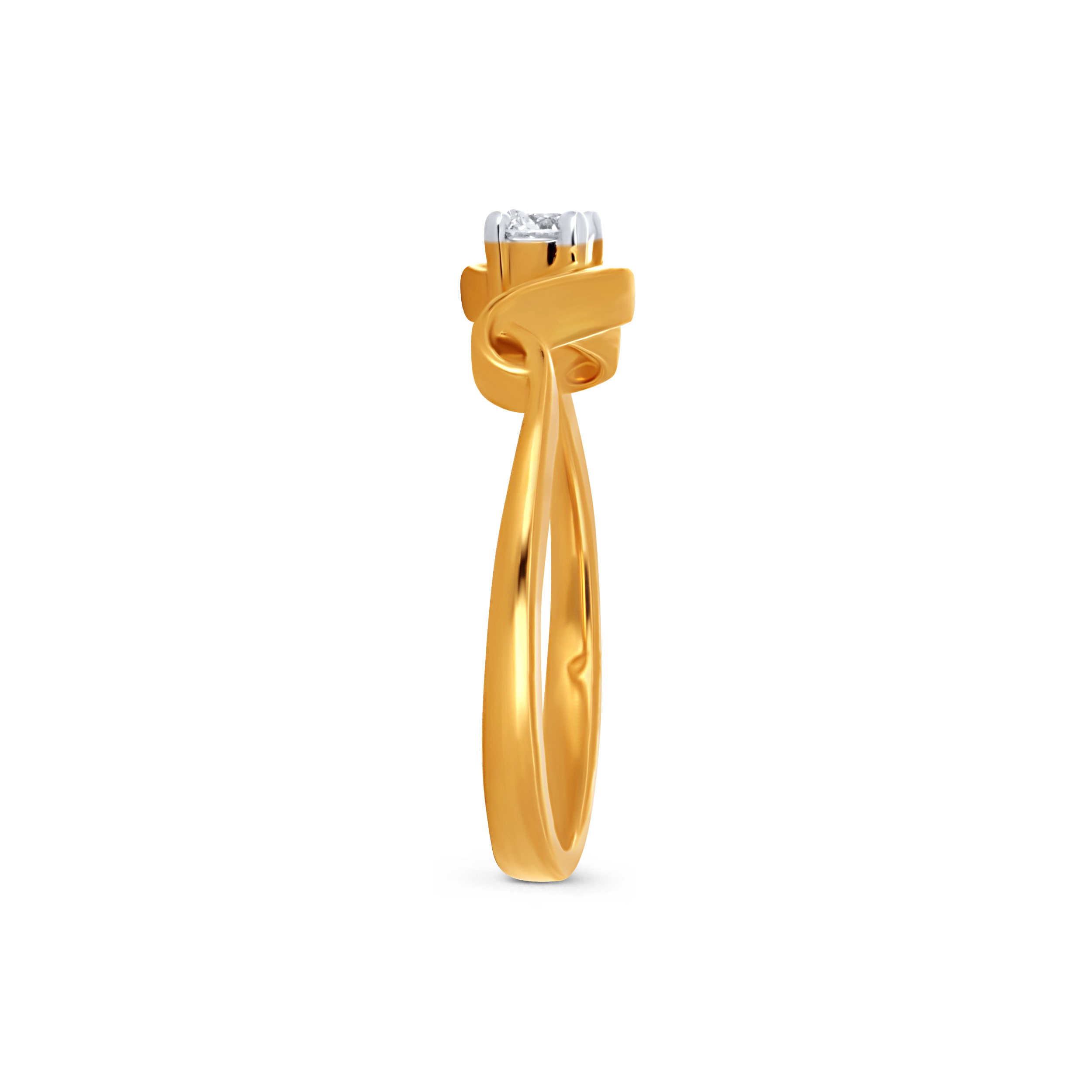 Serenade Twist Solitaire Diamond Ring alternate view 2