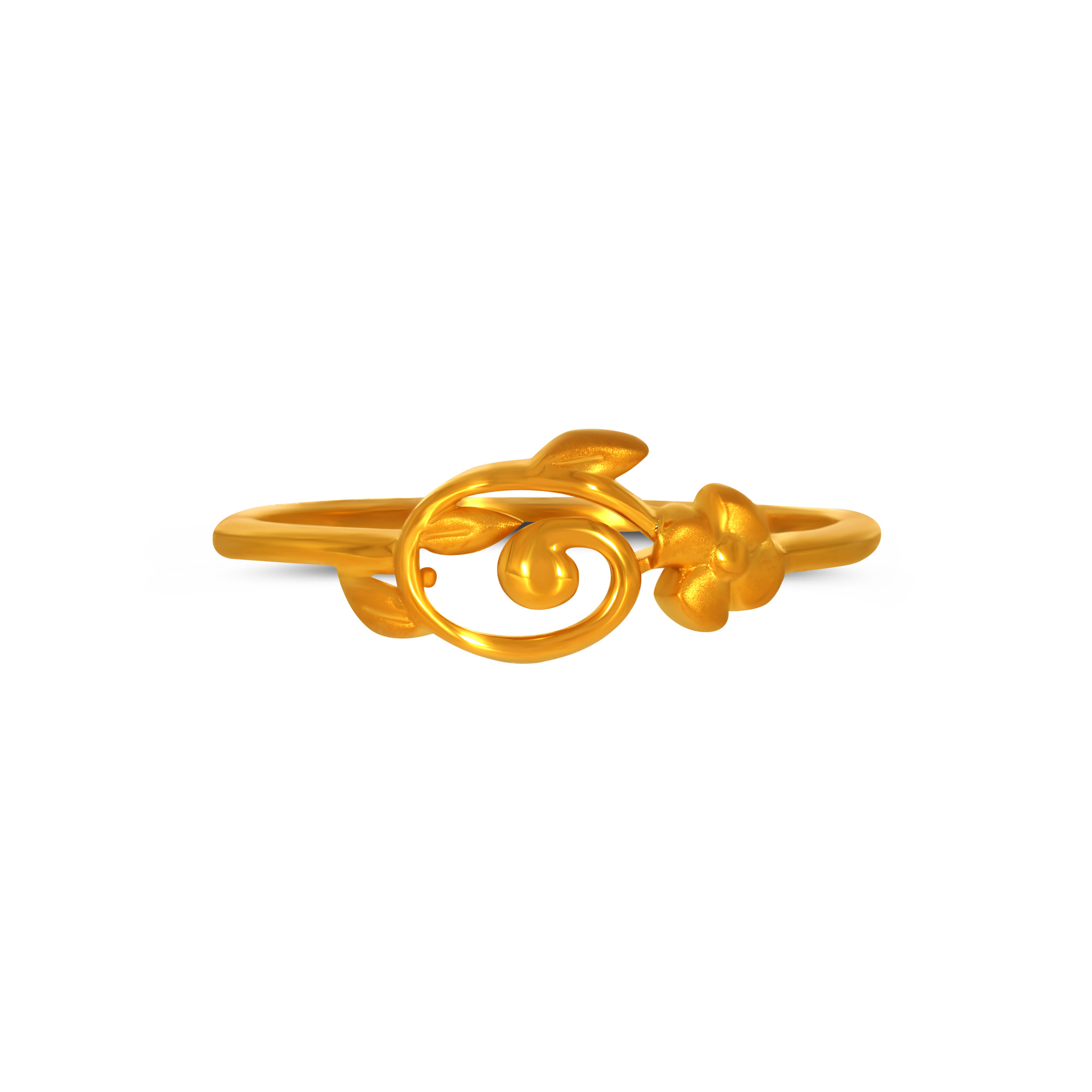Twirl Leaf Gold Ring - Senco Gold and Diamonds