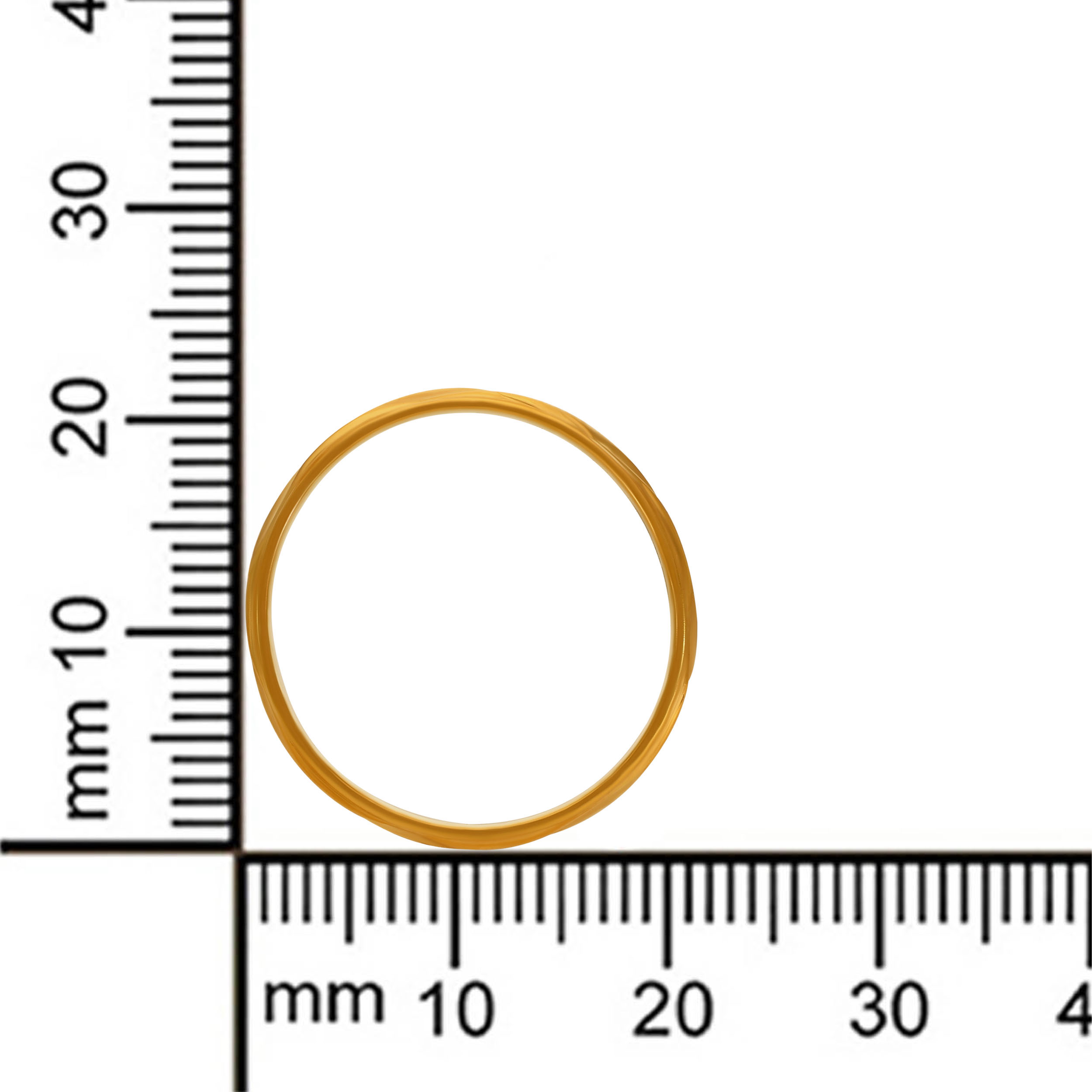 Signature Curve Men's Gold Band alternate view 3