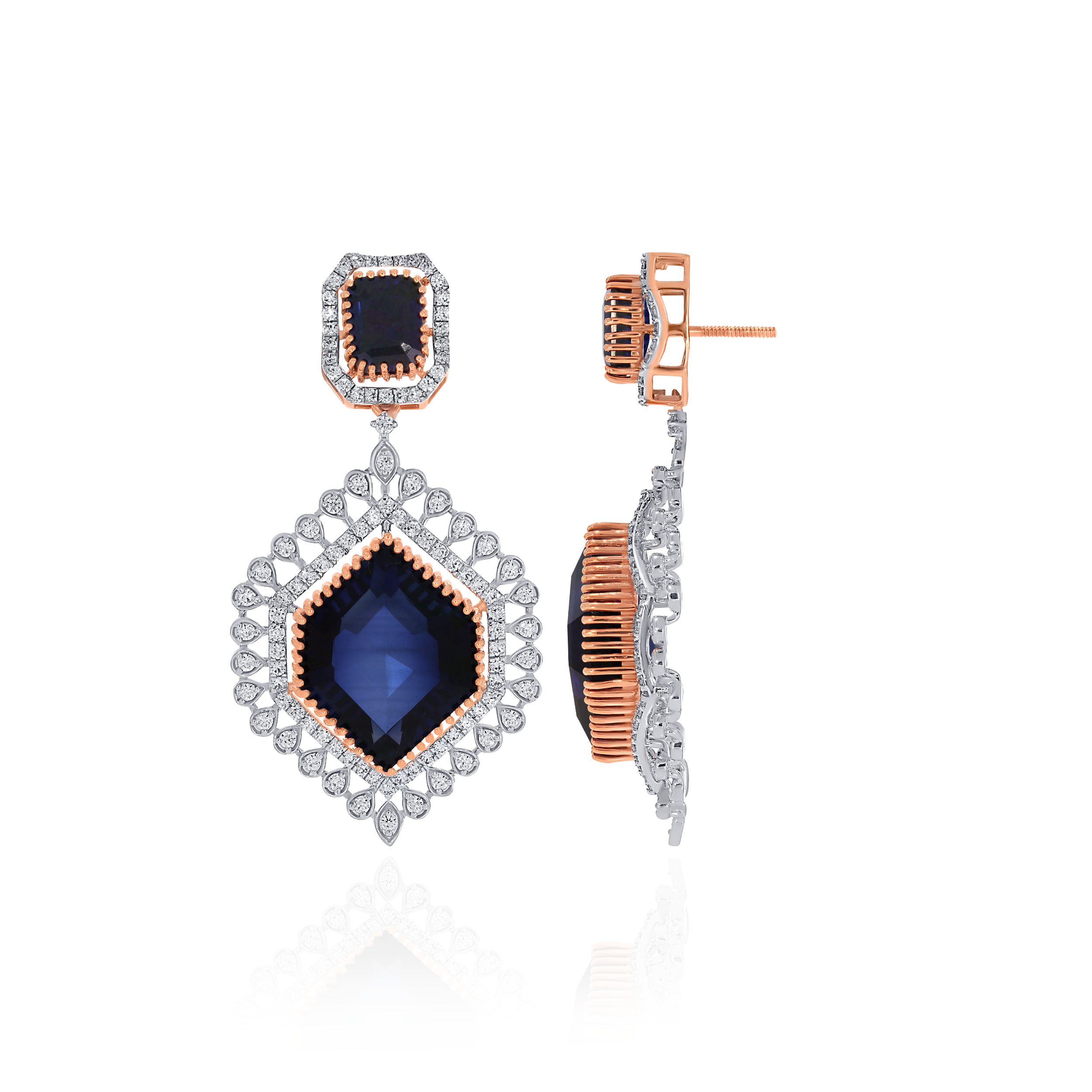 Blue Majesty Diamond Earrings - Senco Gold and Diamonds