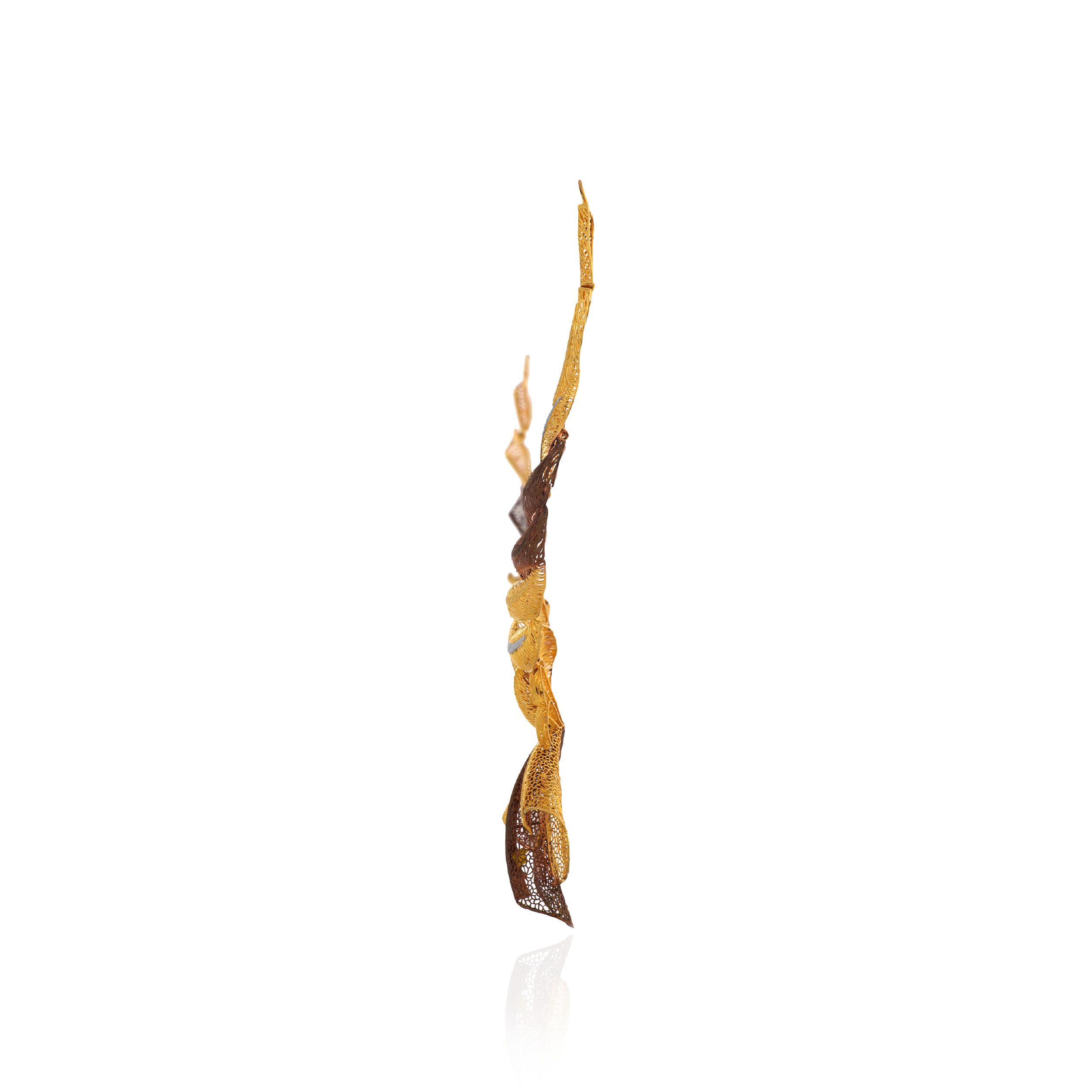 Ornate Twisted Mesh Gold Necklace - Senco Gold and Diamonds