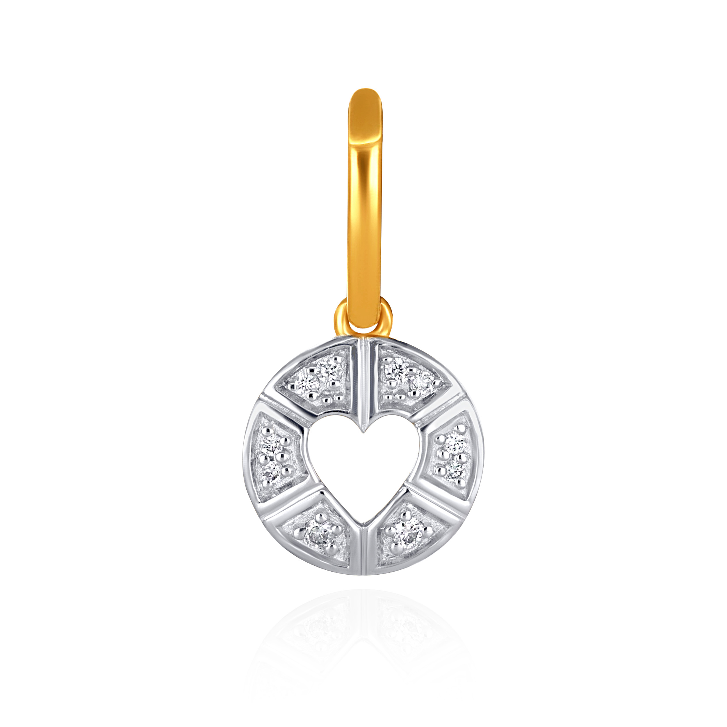 Lumina Heart Outline Diamond Pendant - Senco Gold and Diamonds