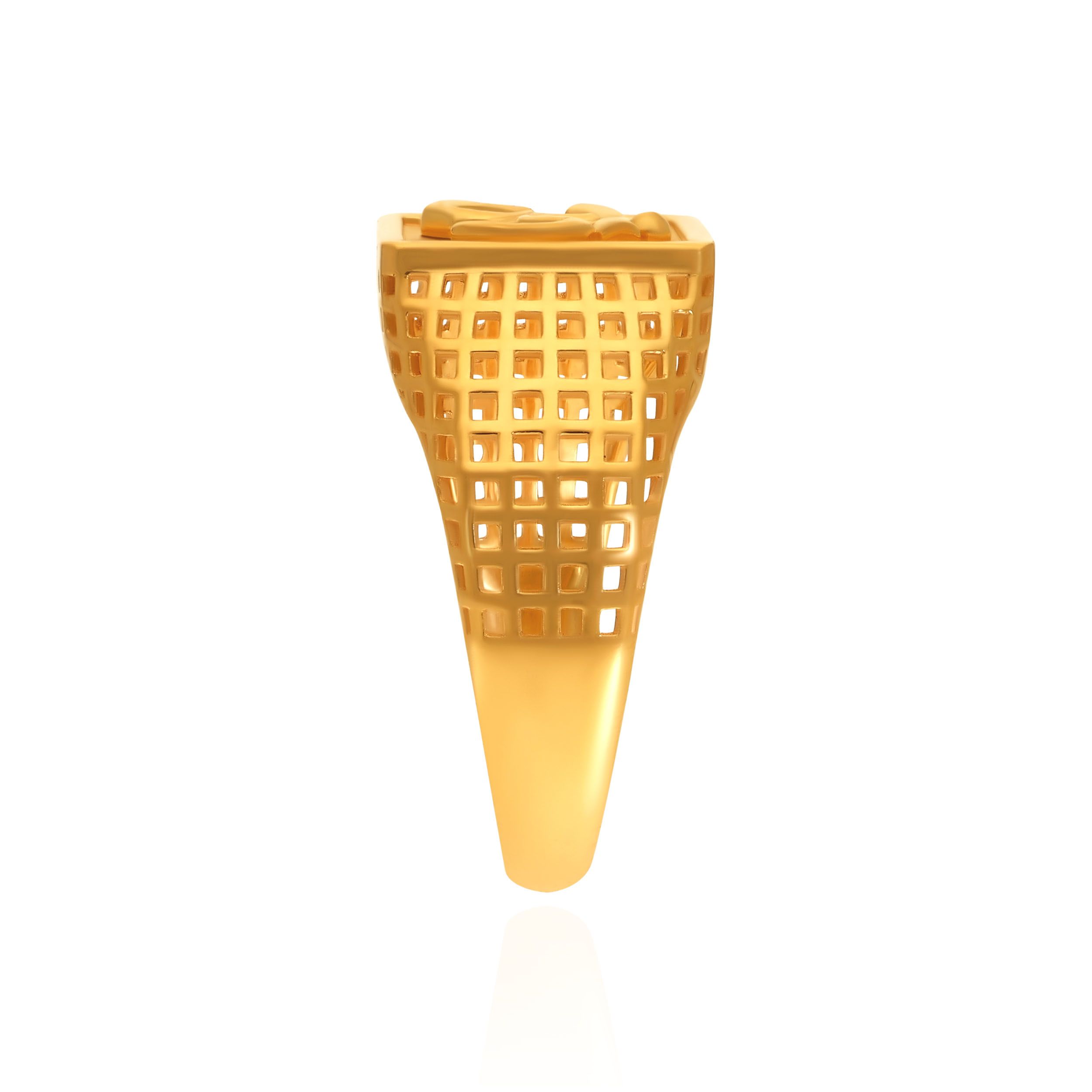 Om Legacy Men’s Gold Ring alternate view 2