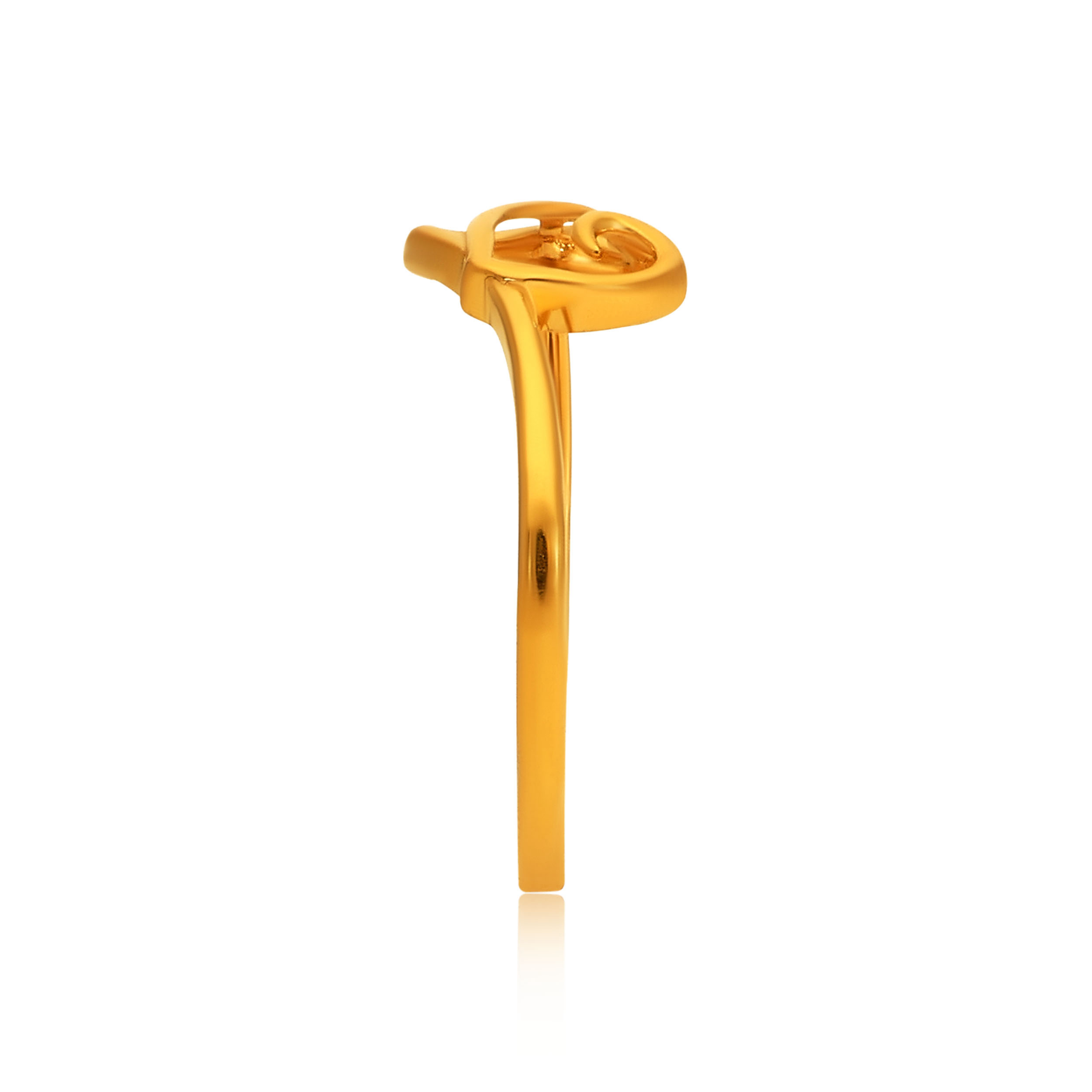 Twin Hearts Of Gold Ring - Senco Gold and Diamonds