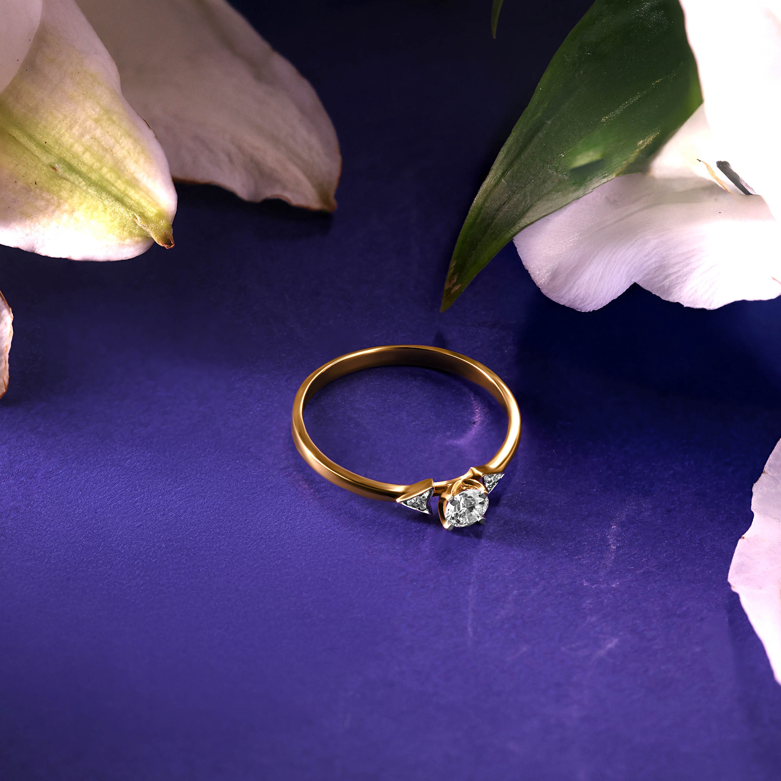 Fiery Love Solitaire Ring - Senco Gold and Diamonds