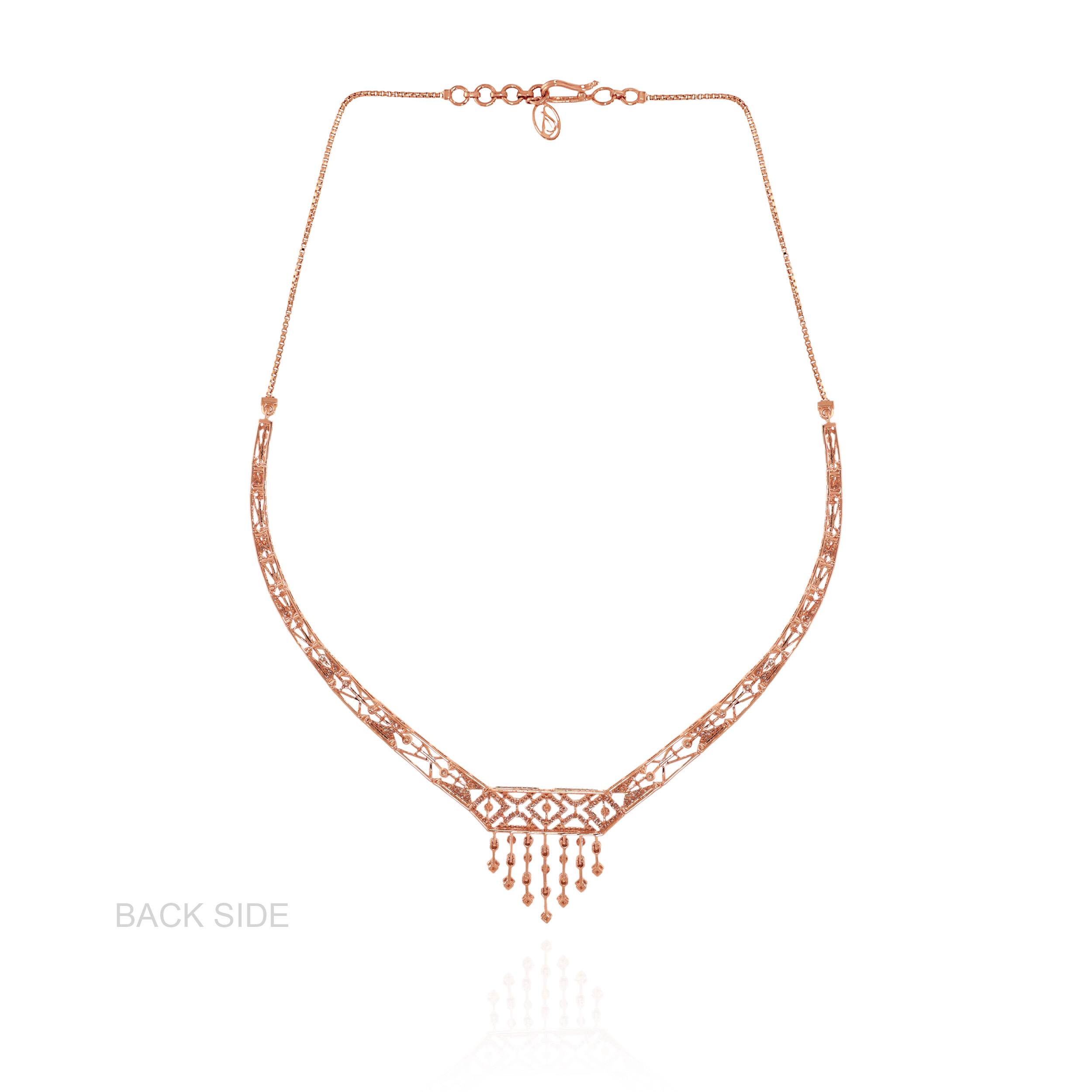 Aureline Drape Diamond Necklace - Senco Gold and Diamonds