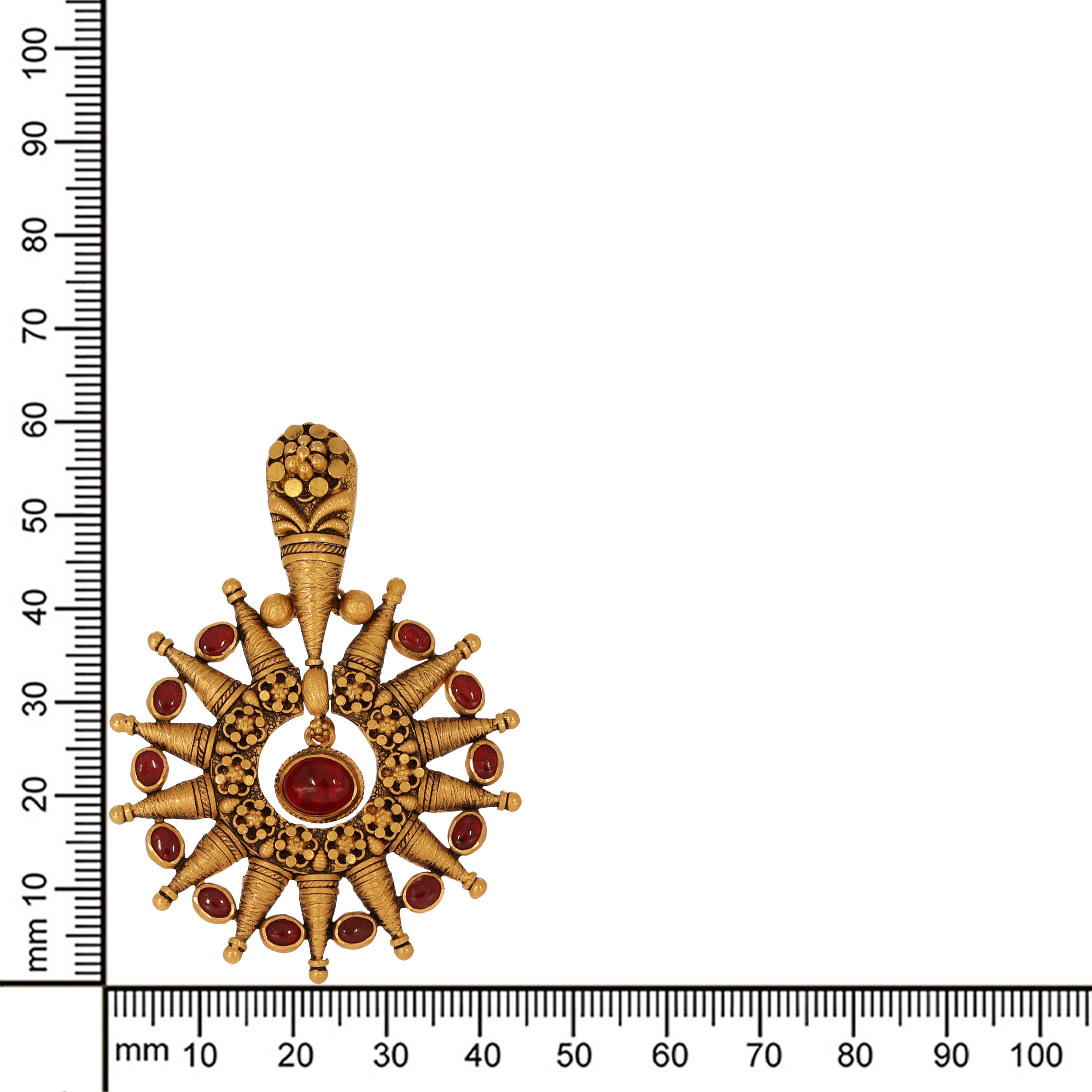 Rustic Tribal Gold Earrings - Senco Gold and Diamonds