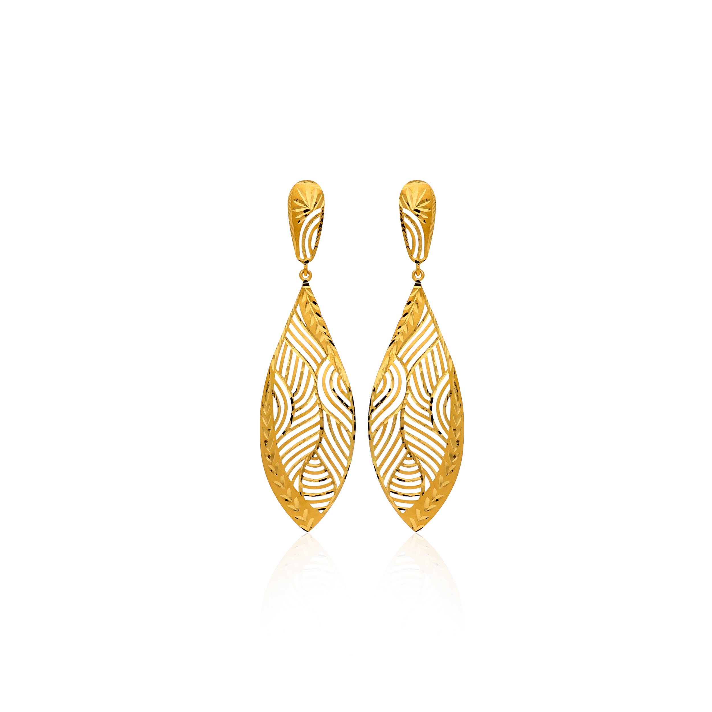 Lady Perfectionist Gold Earrings - Senco Gold and Diamonds