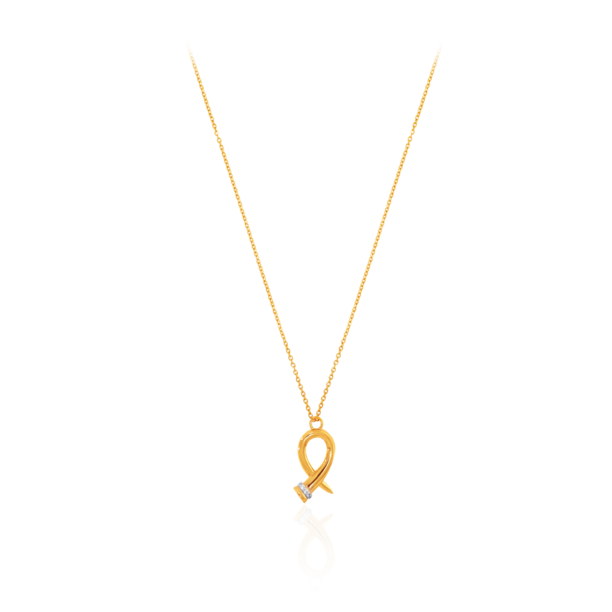 18K Yellow Gold Chain Pendant-GPN-D000775699 - Senco Gold and Diamonds