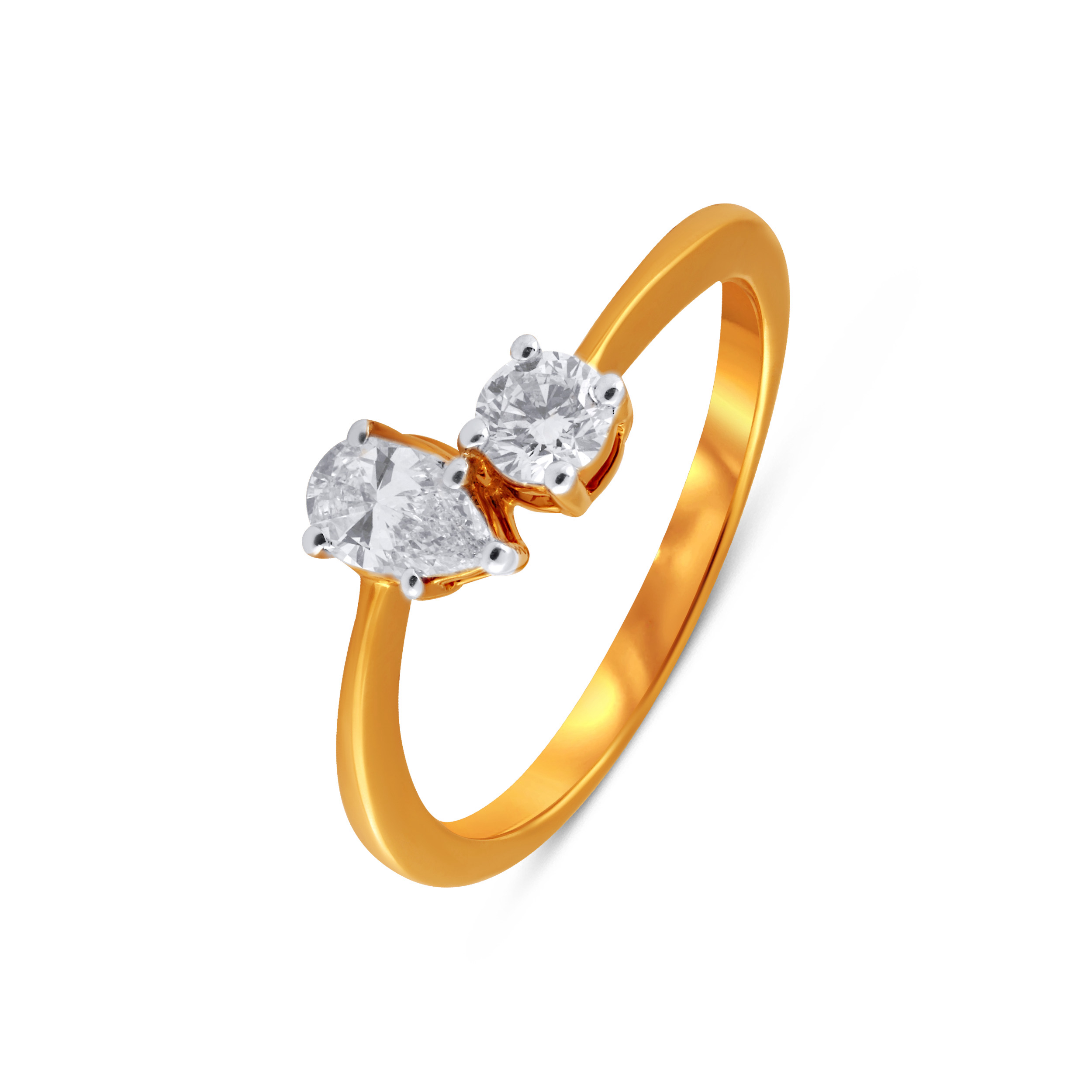 Gleaming Duo Solitaire Diamond Ring - Senco Gold and Diamonds