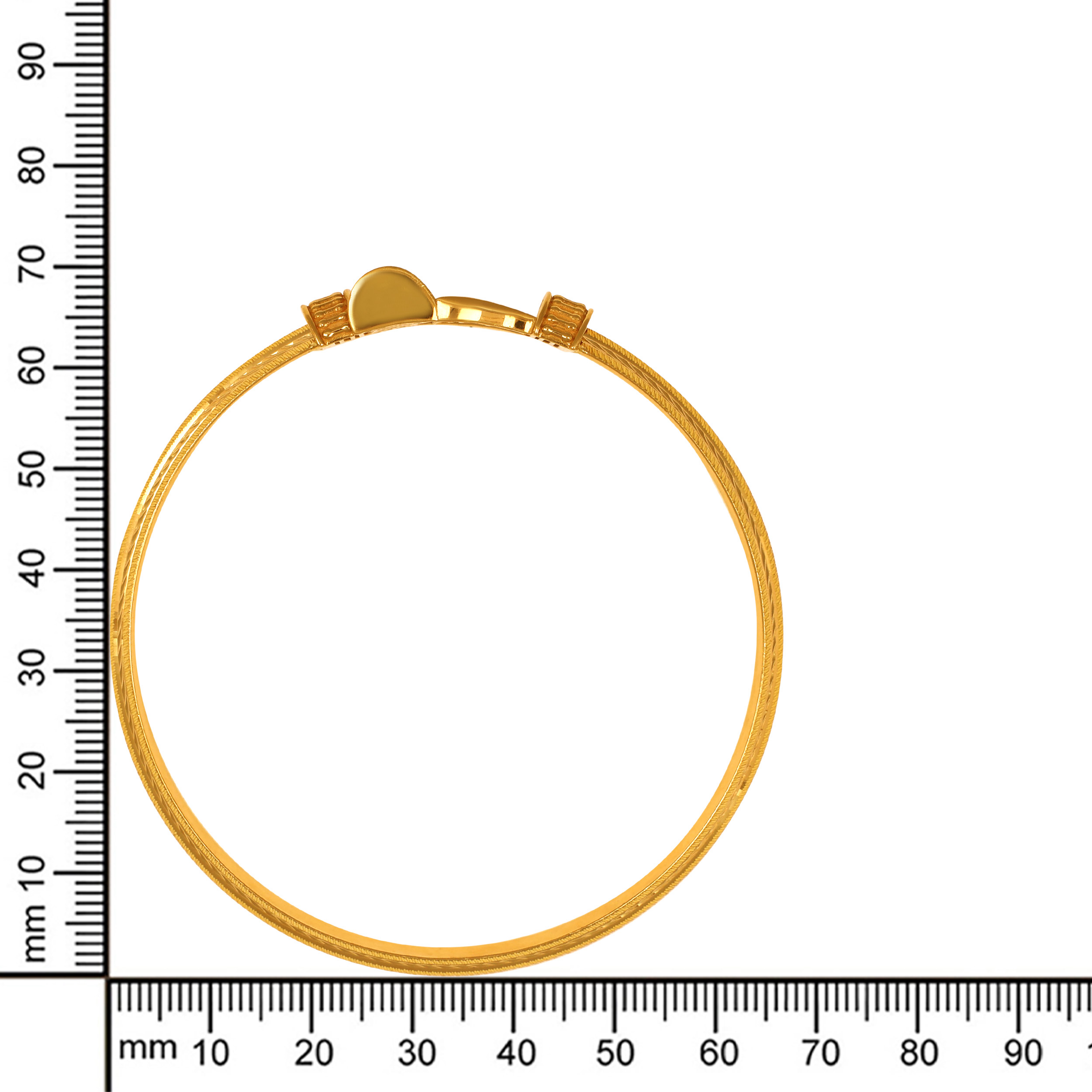 Statement Trident Gold Men's Kada - Senco Gold and Diamonds
