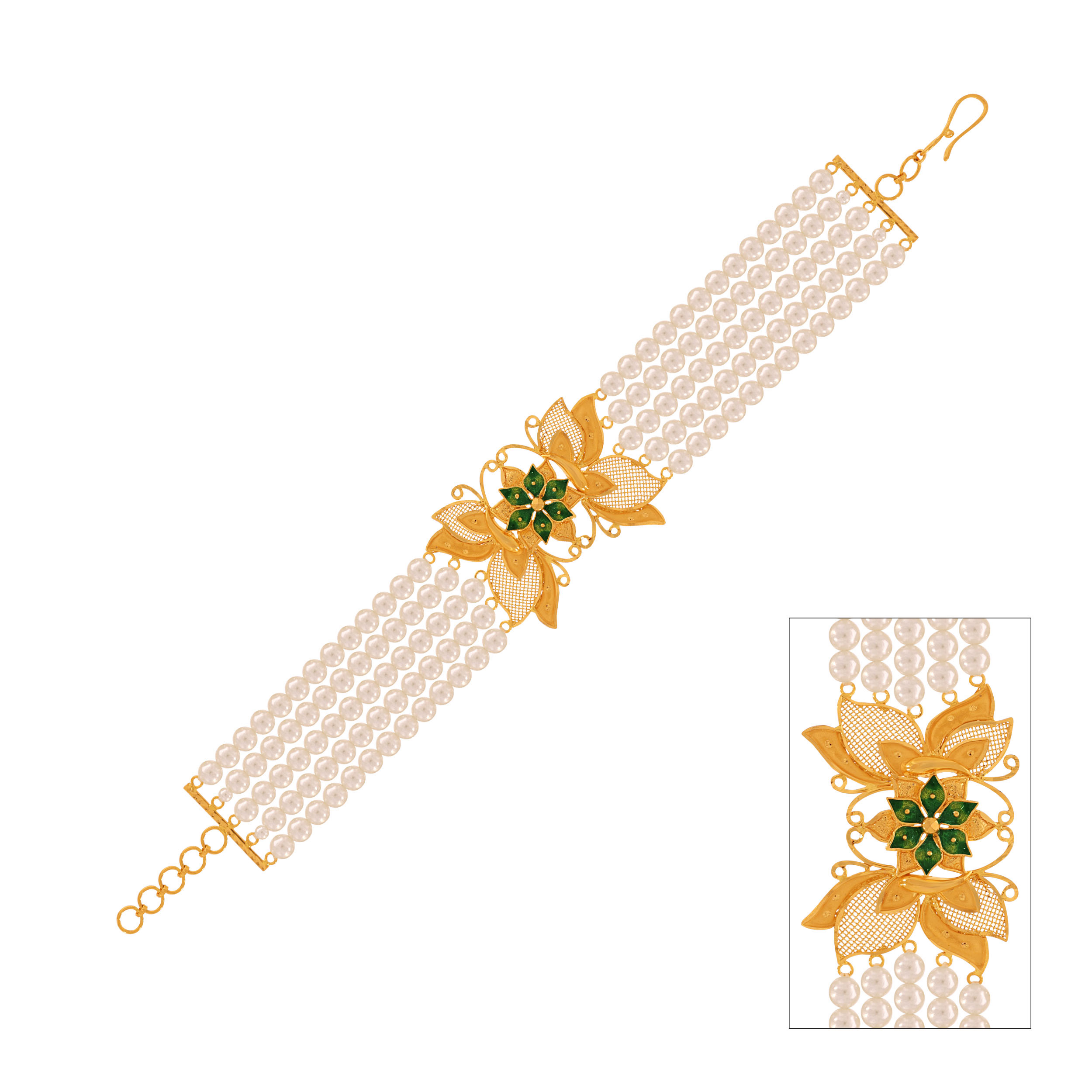 Pearl Garland Gold Mantasha - Senco Gold and Diamonds