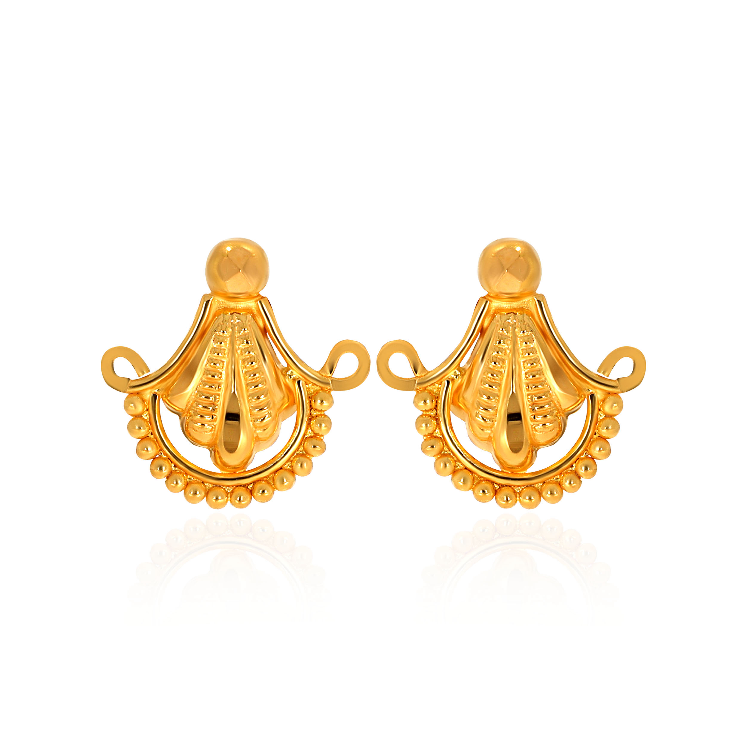 22K Yellow Gold Gold Studs Earrings-GP-D000577208 - Senco Gold and Diamonds
