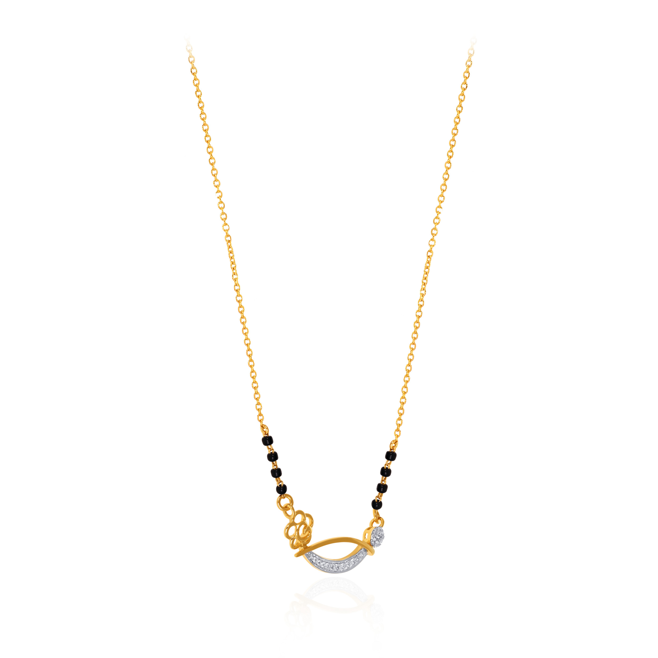 Minimalist Love Diamond Mangalsutra - Senco Gold and Diamonds