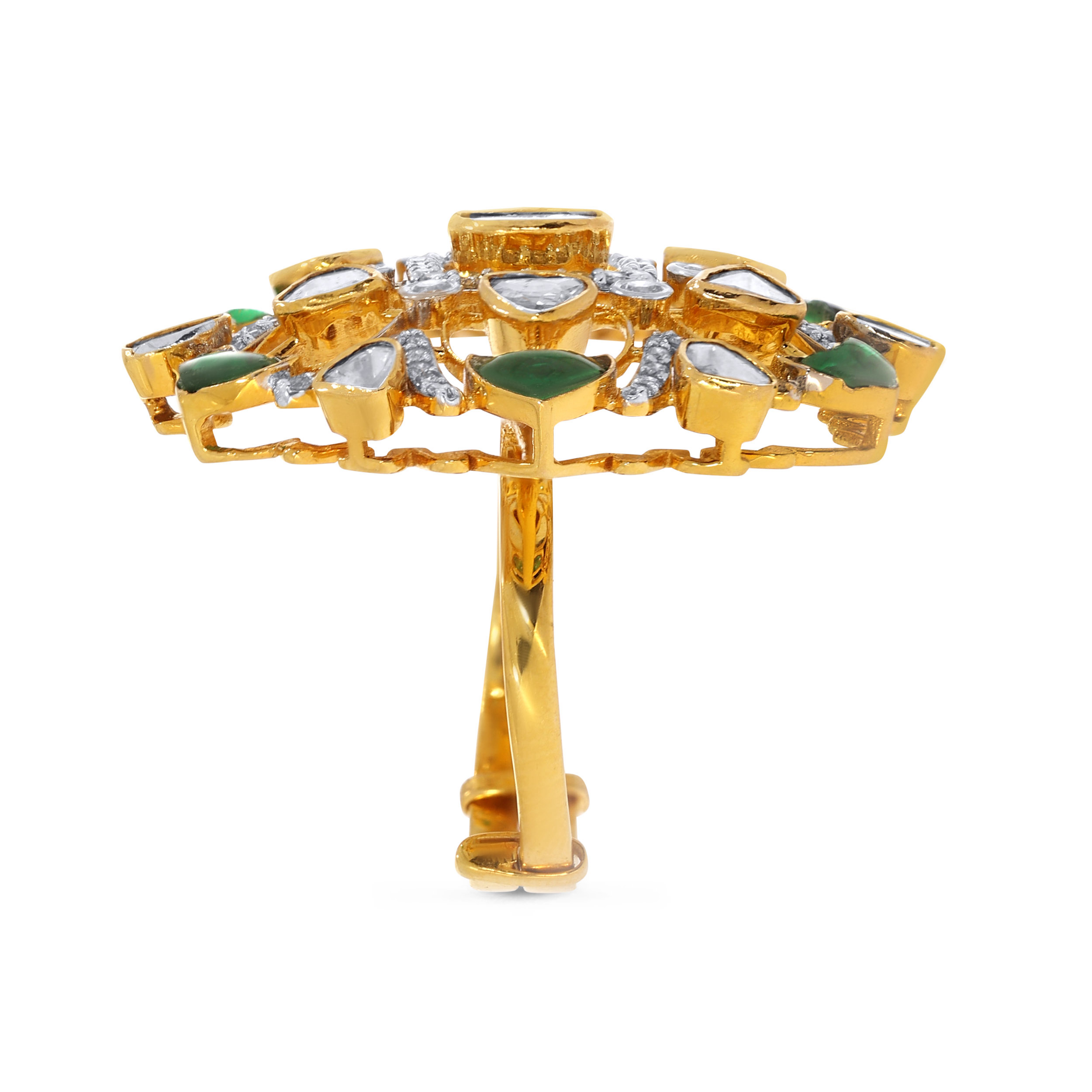 Regalia Mandala Polki Diamond Ring - Senco Gold and Diamonds