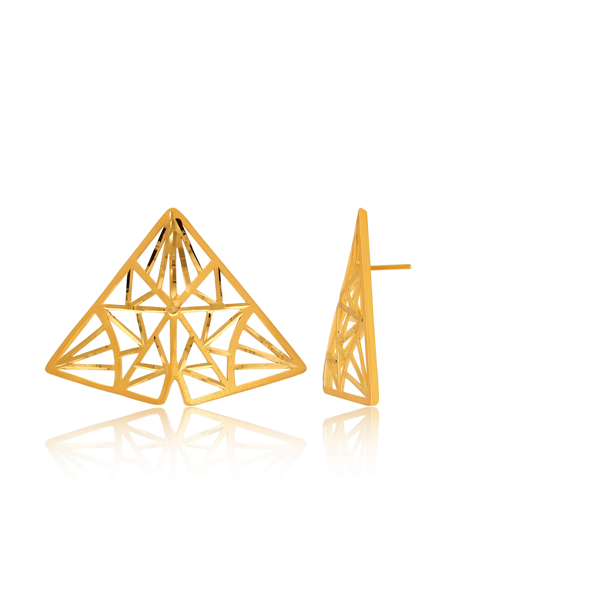 22K Yellow Gold Earrings_GP-SAD0006303 - Senco Gold and Diamonds