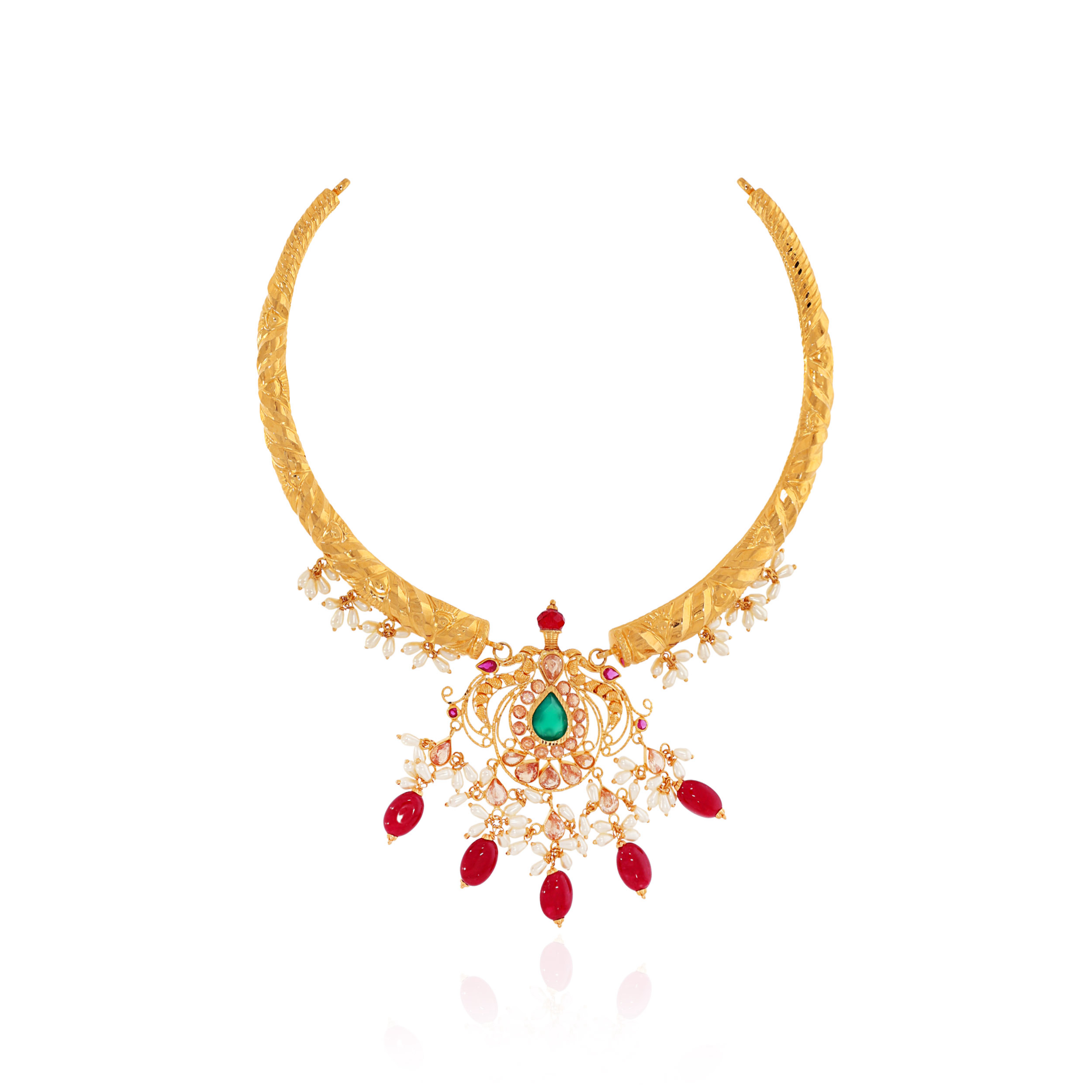 Jewelled Majesty Gold Necklace - Senco Gold and Diamonds