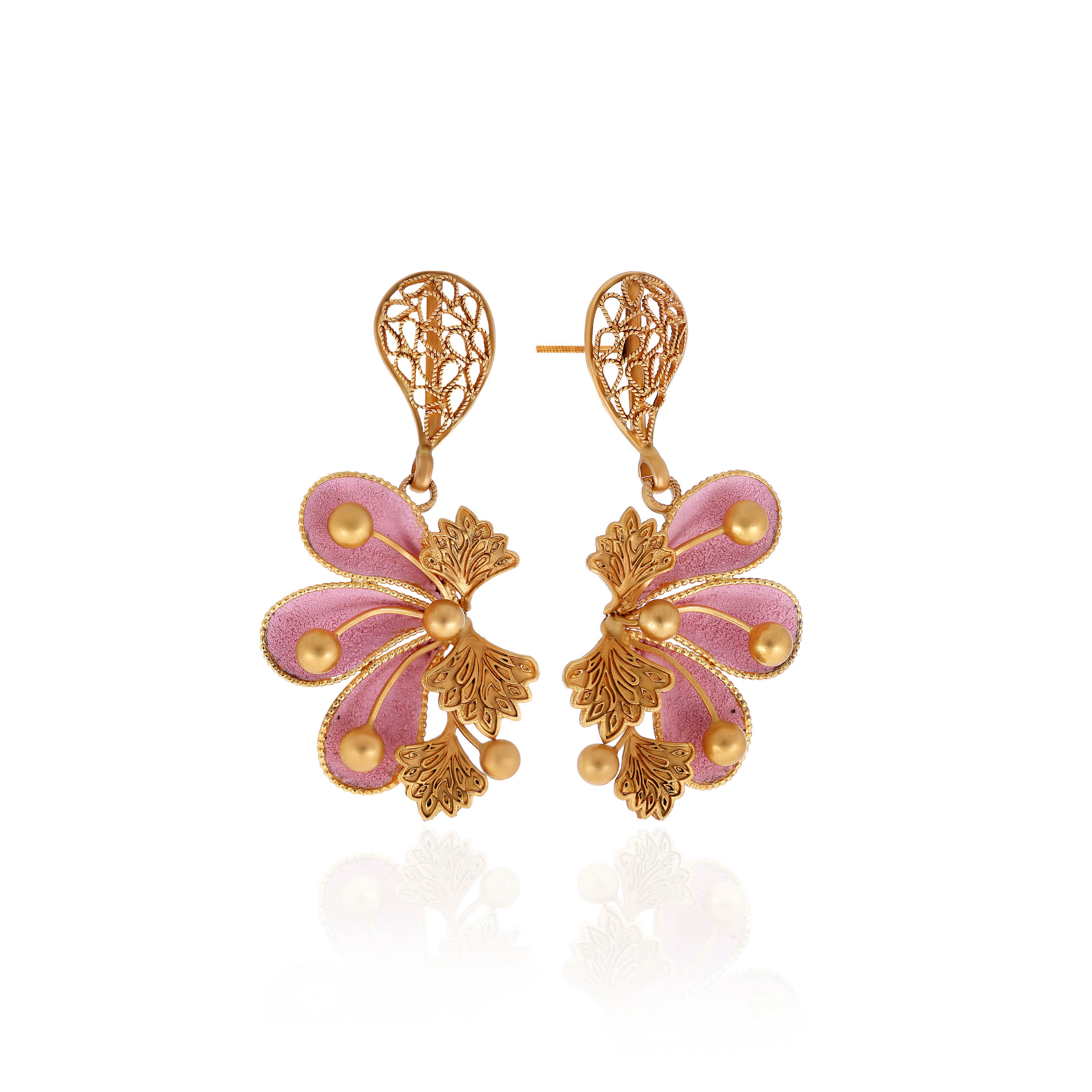 22K Yellow Gold Earrings-GPGN-D000760630 - Senco Gold and Diamonds