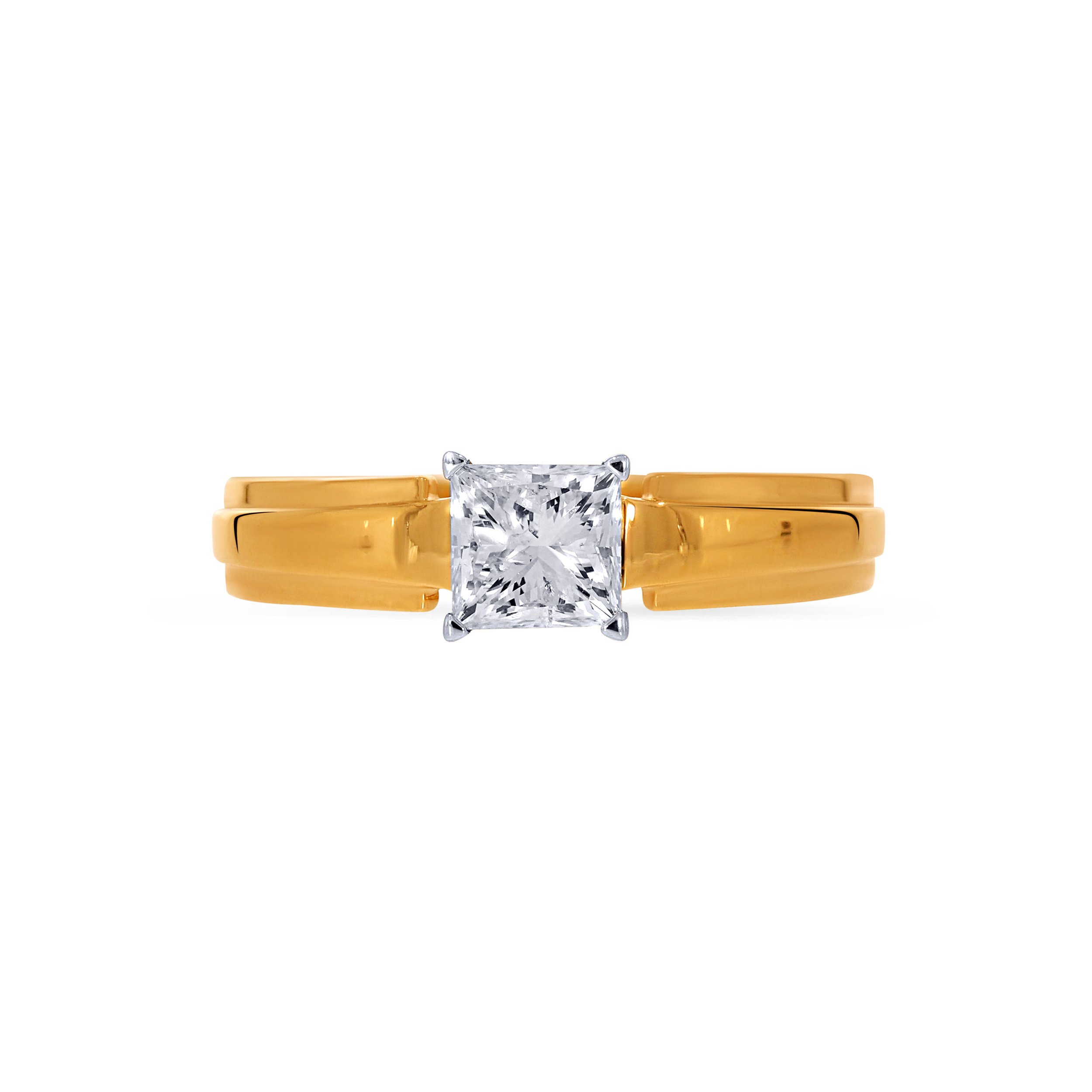 18K Yellow Gold Men Solitaire Ring-DGR-D000769994 - Senco Gold and Diamonds