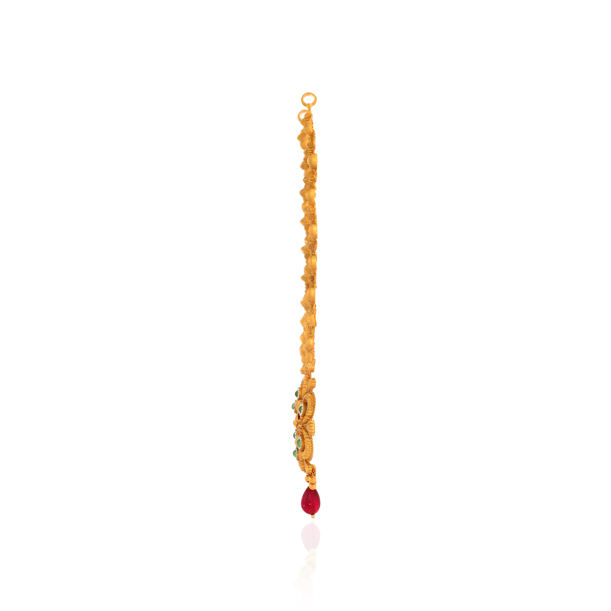 22K Yellow Gold Antique Kundan Necklace-GN-D000779661 - Senco Gold and Diamonds