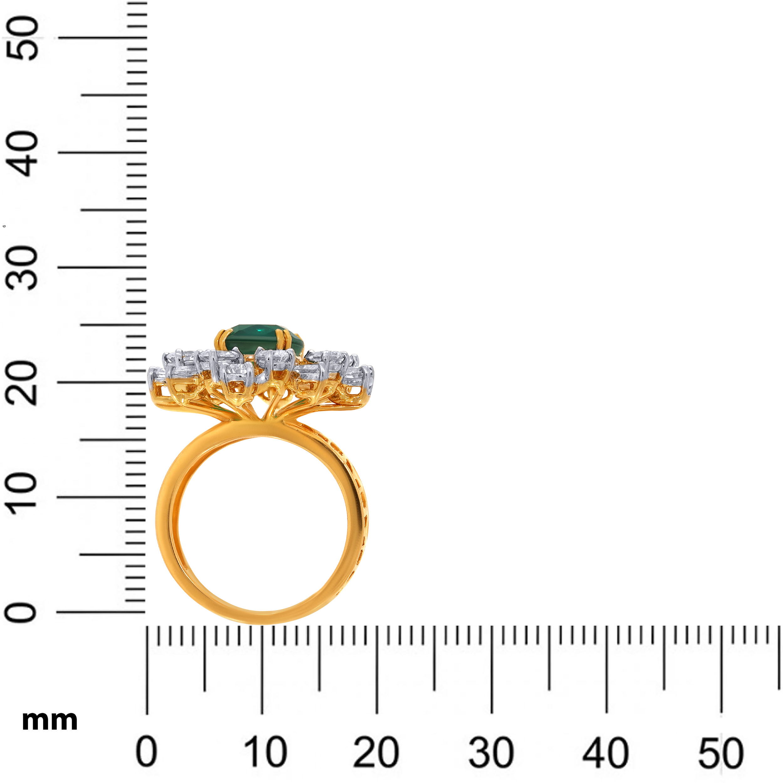 18K Yellow Gold Diamond Ring-DLR-D000784650 - Senco Gold and Diamonds