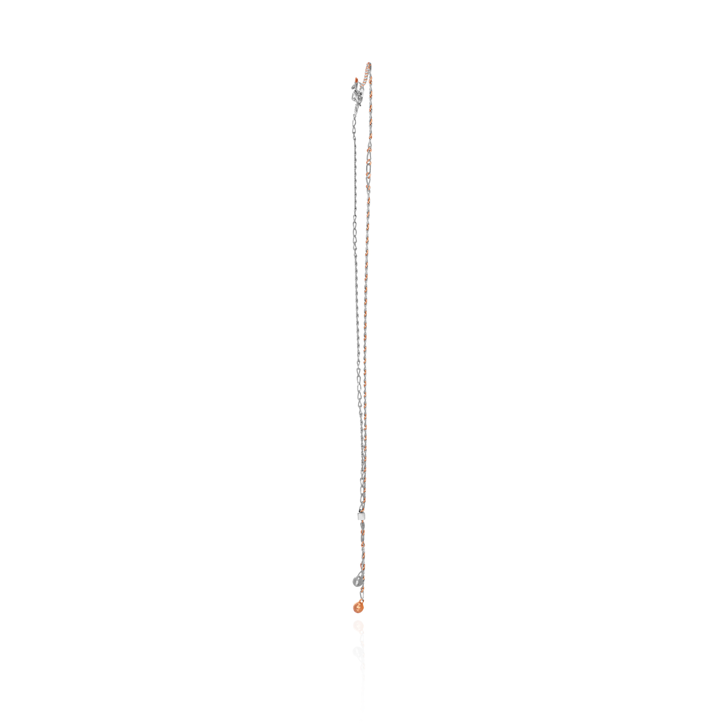 Twinfall Platinum Tie Chain - Senco Gold and Diamonds