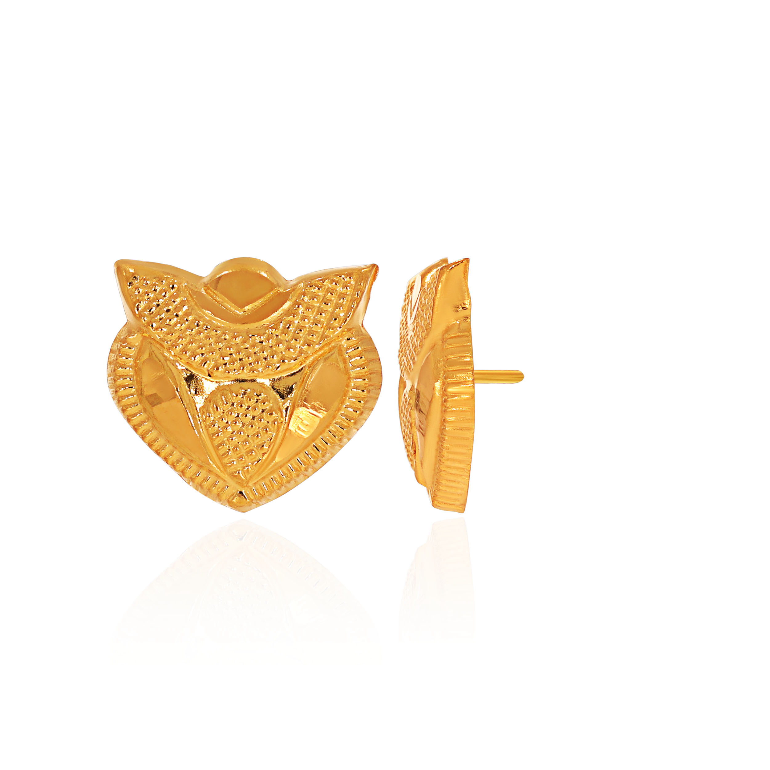 22K Yellow Gold Studs Earrings-GP-D000712553 - Senco Gold and Diamonds
